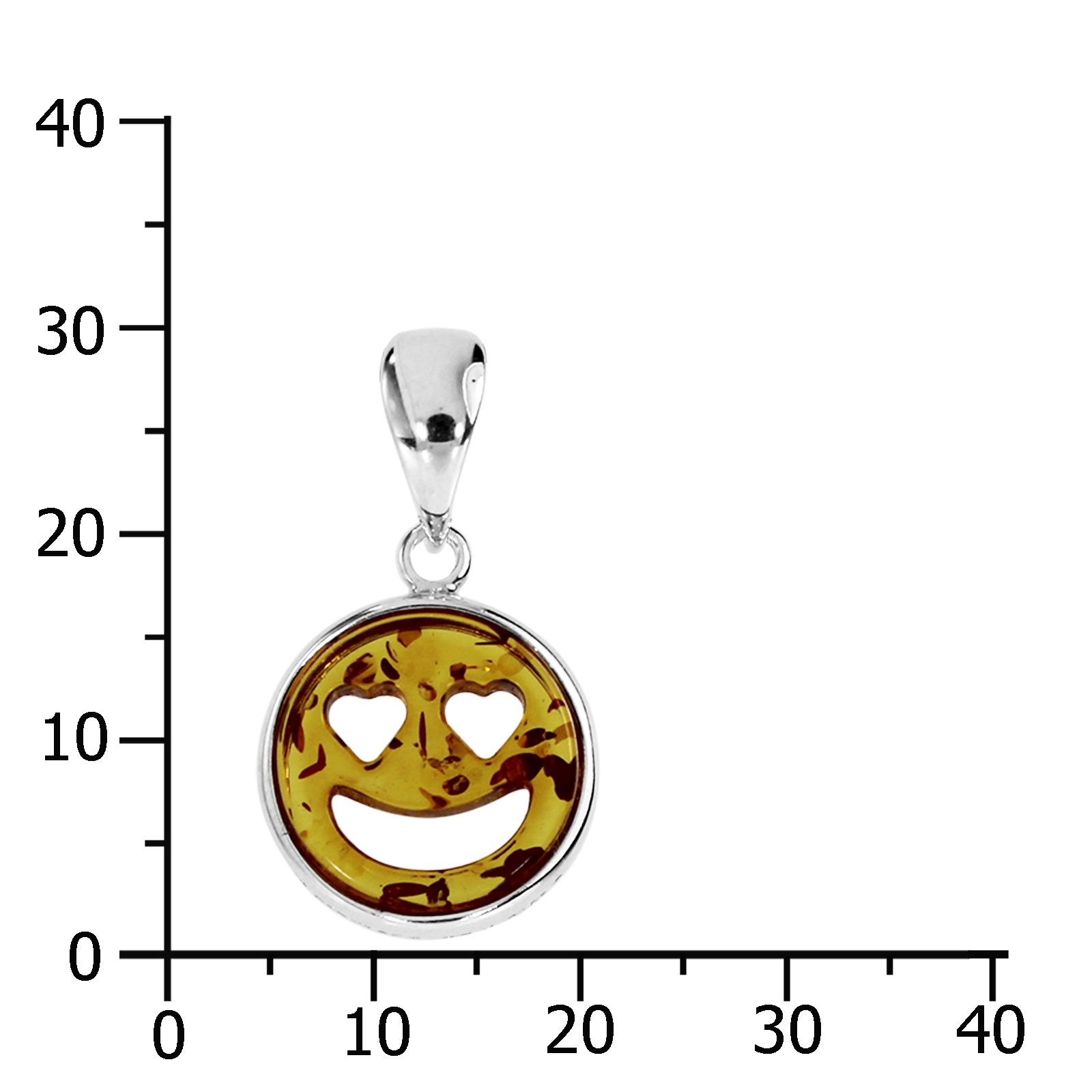 OSTSEE-SCHMUCK Kettenanhänger »Ostsee-Schmuck Anhänger Smiley Anhänger Smiley«, (1 tlg.)