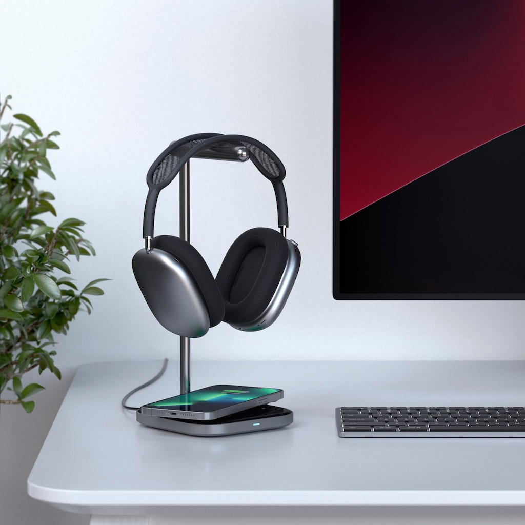 Satechi Wireless Charger »2-in-1 Headphone Stand mit Wireless Charger«, (1 St.)