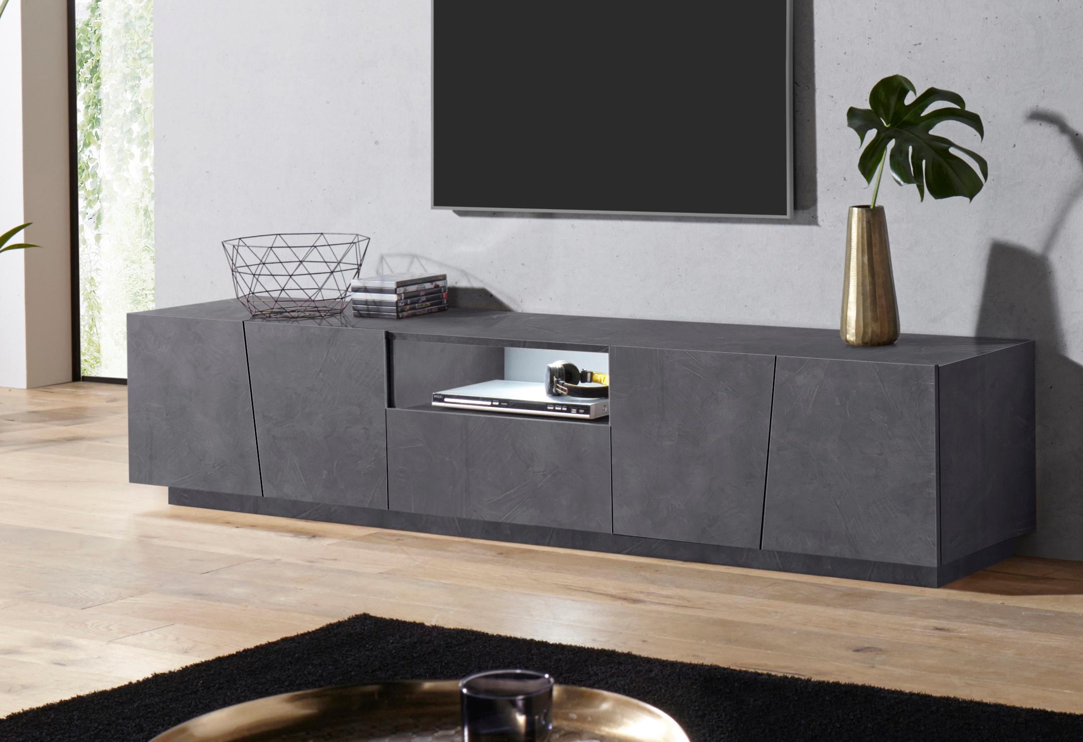 Home Affaire Zement Optik Lowboard "Vega" Breite 220 Cm von Baur