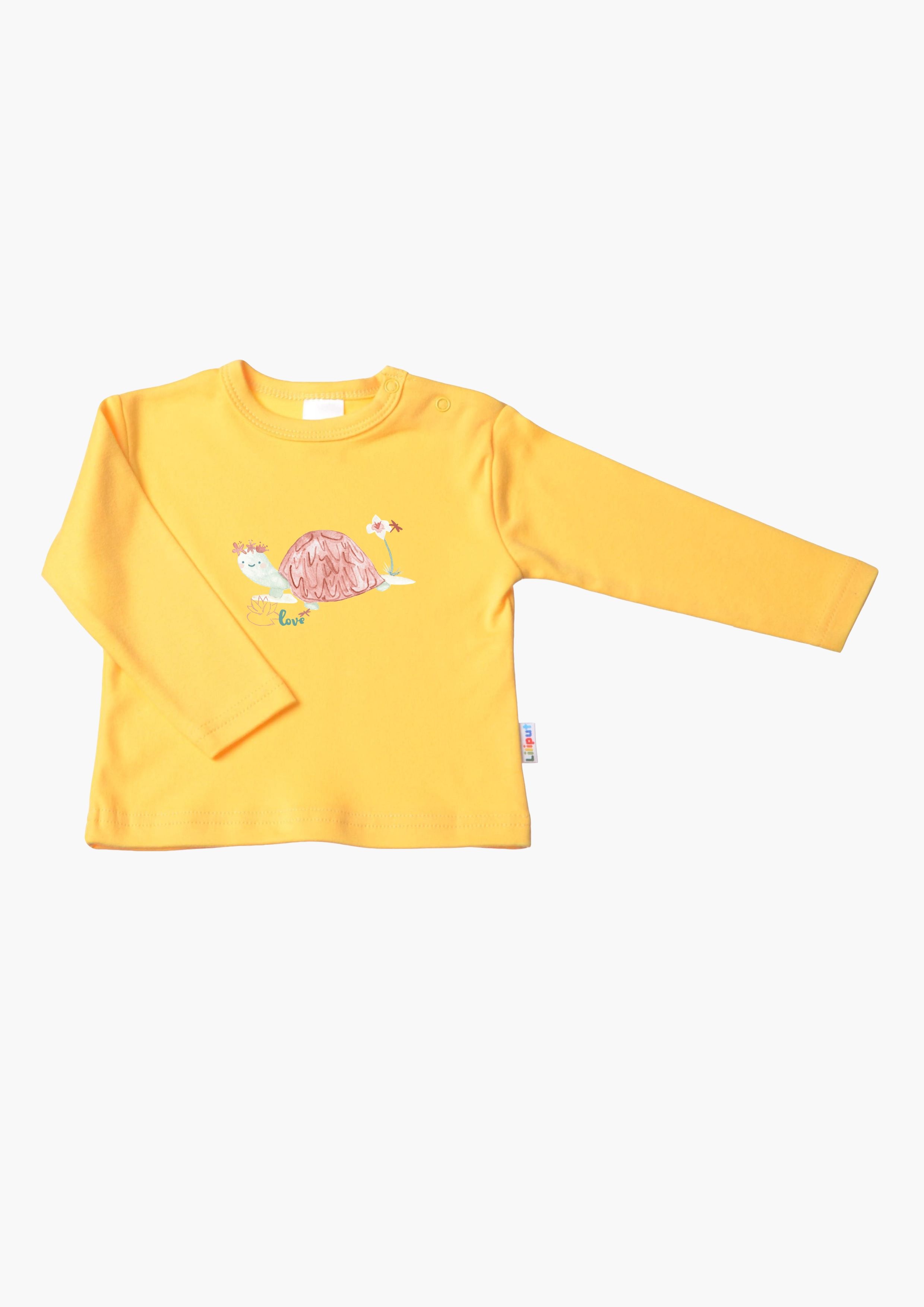 Thumbnail - Liliput Langarmshirt "Schildkröte" mit Druckknöpfen auf der Schulter