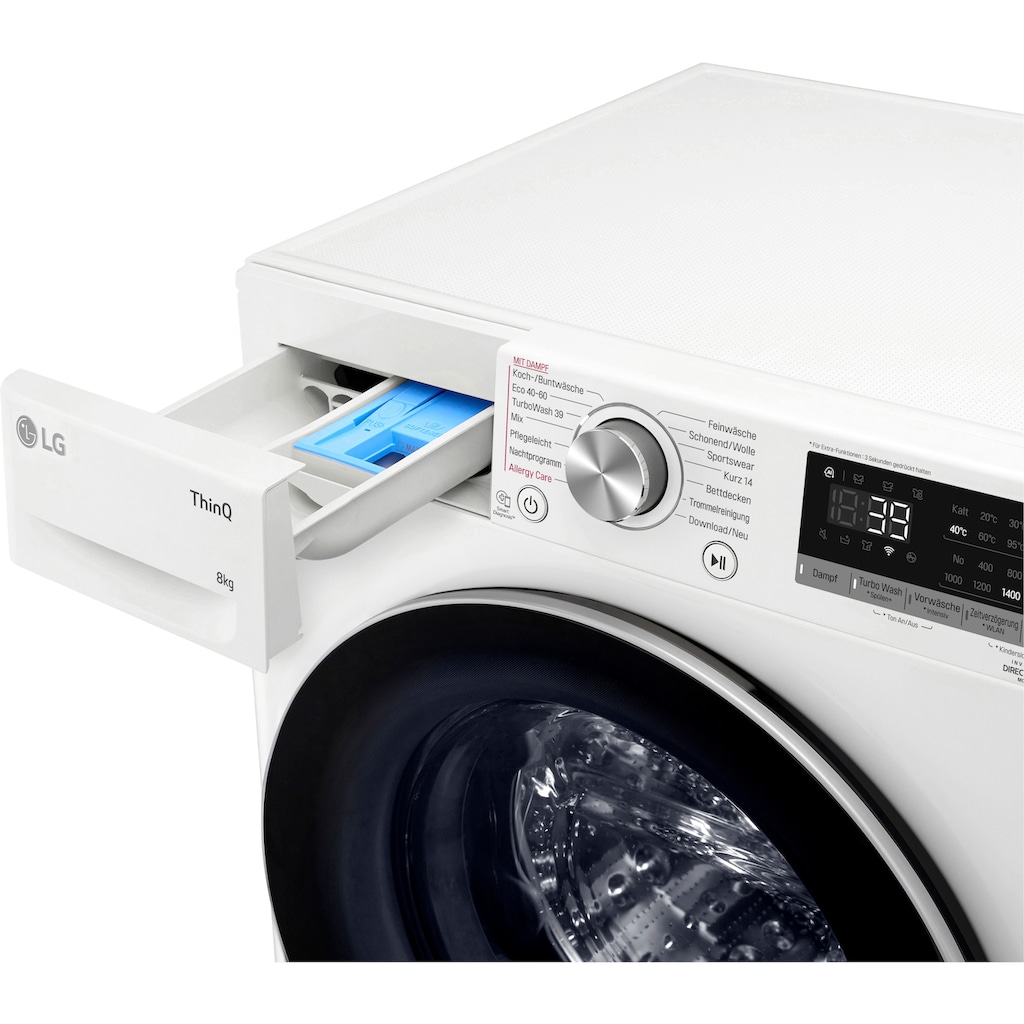 LG Waschmaschine »F4WV708P1E«, Serie 7, F4WV708P1E, 8 kg, 1400 U/min