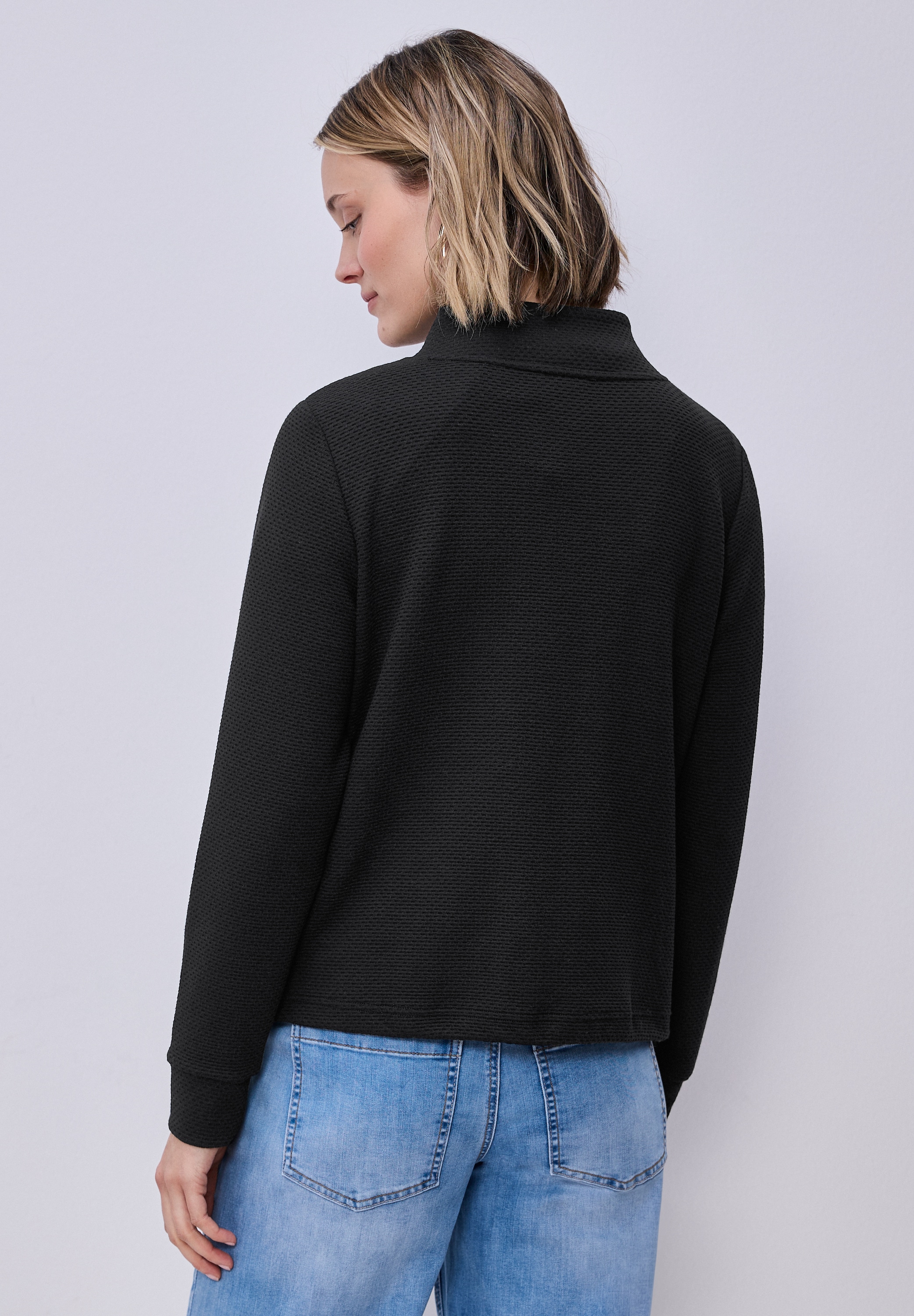 STREET ONE Cardigan mit Turtleneck