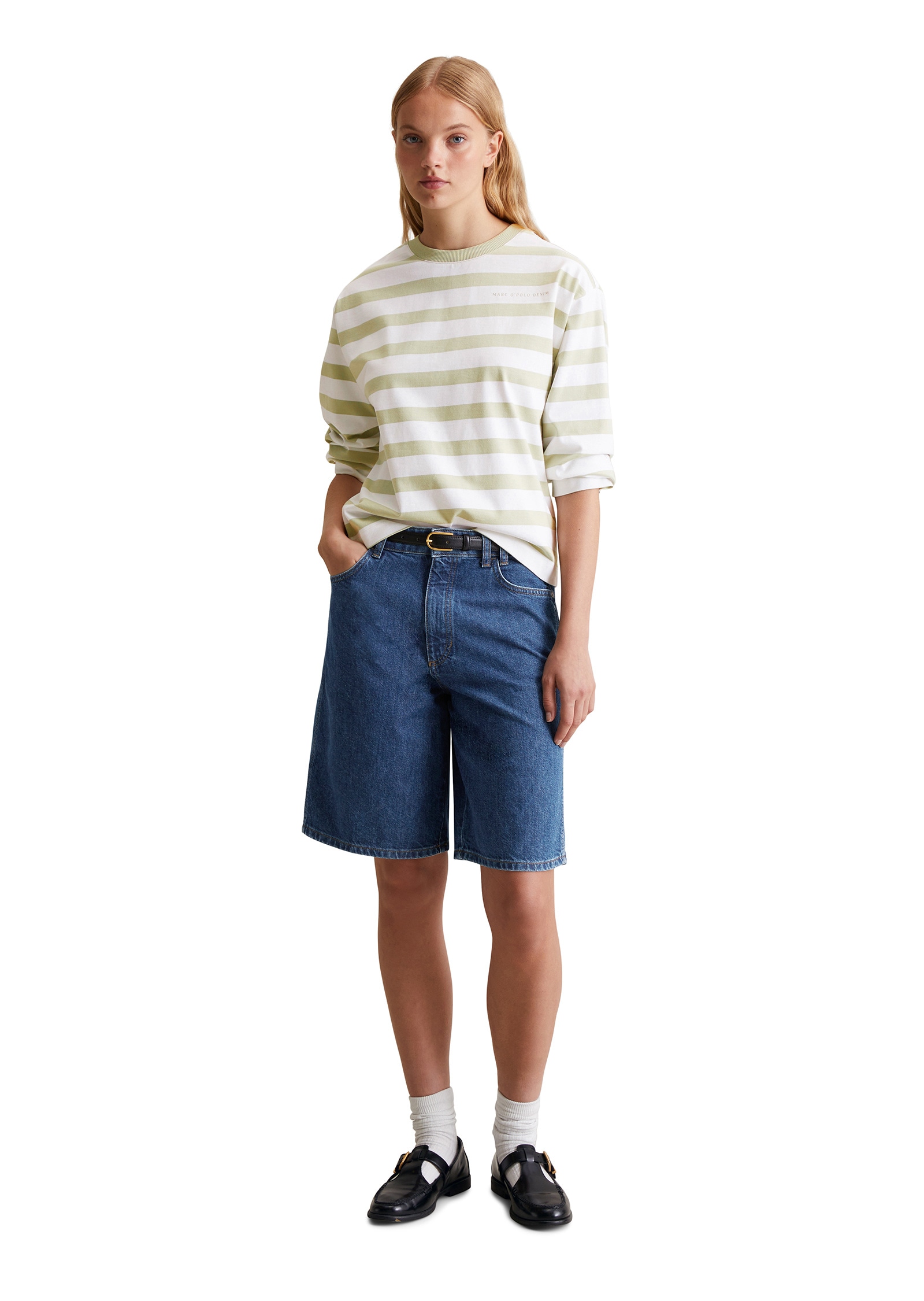 Marc O'Polo DENIM Langarmshirt »aus garngefärbtem Heavy Jersey«