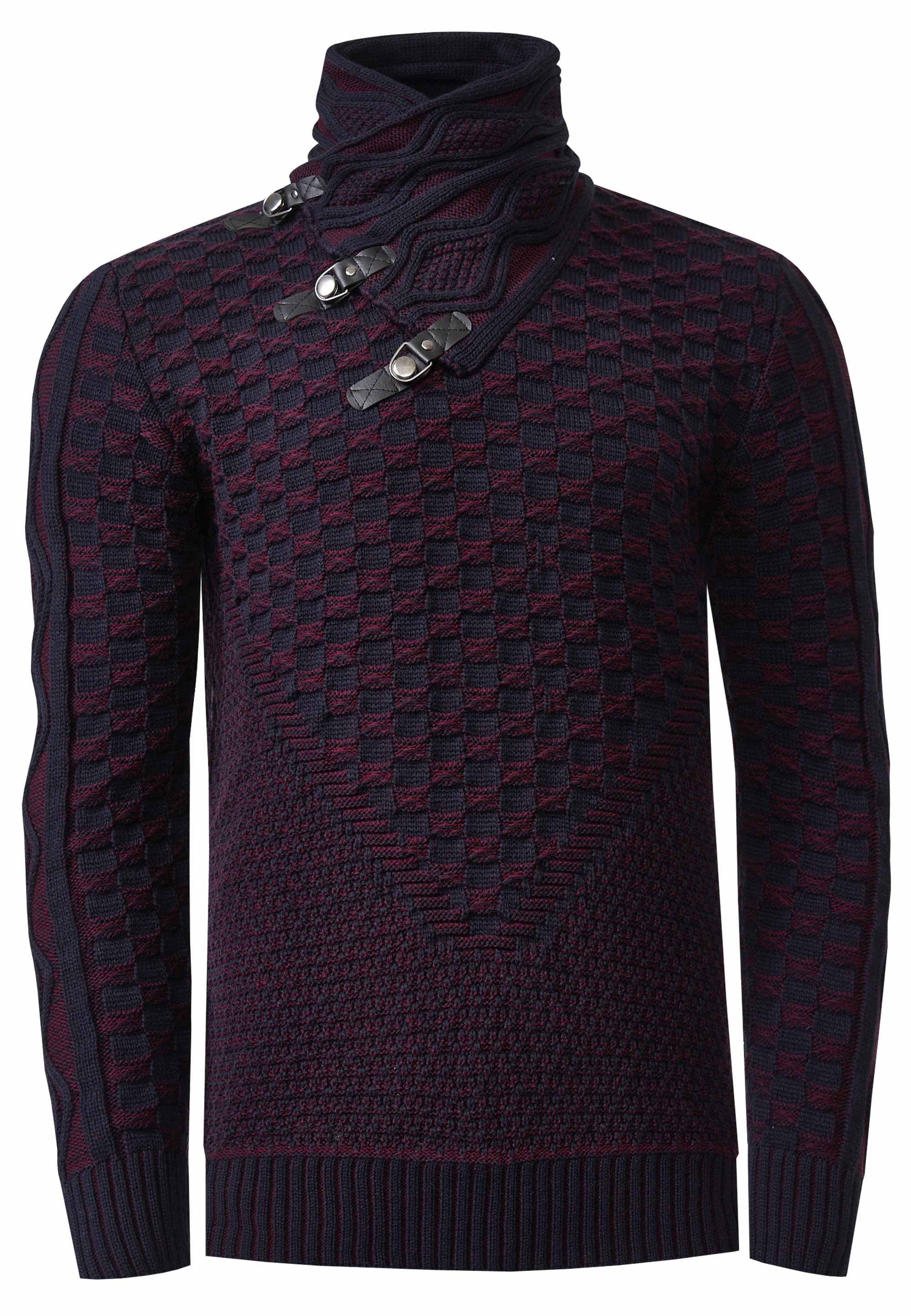 Rusty Neal Strickpullover, mit extravagantem Schalkragen