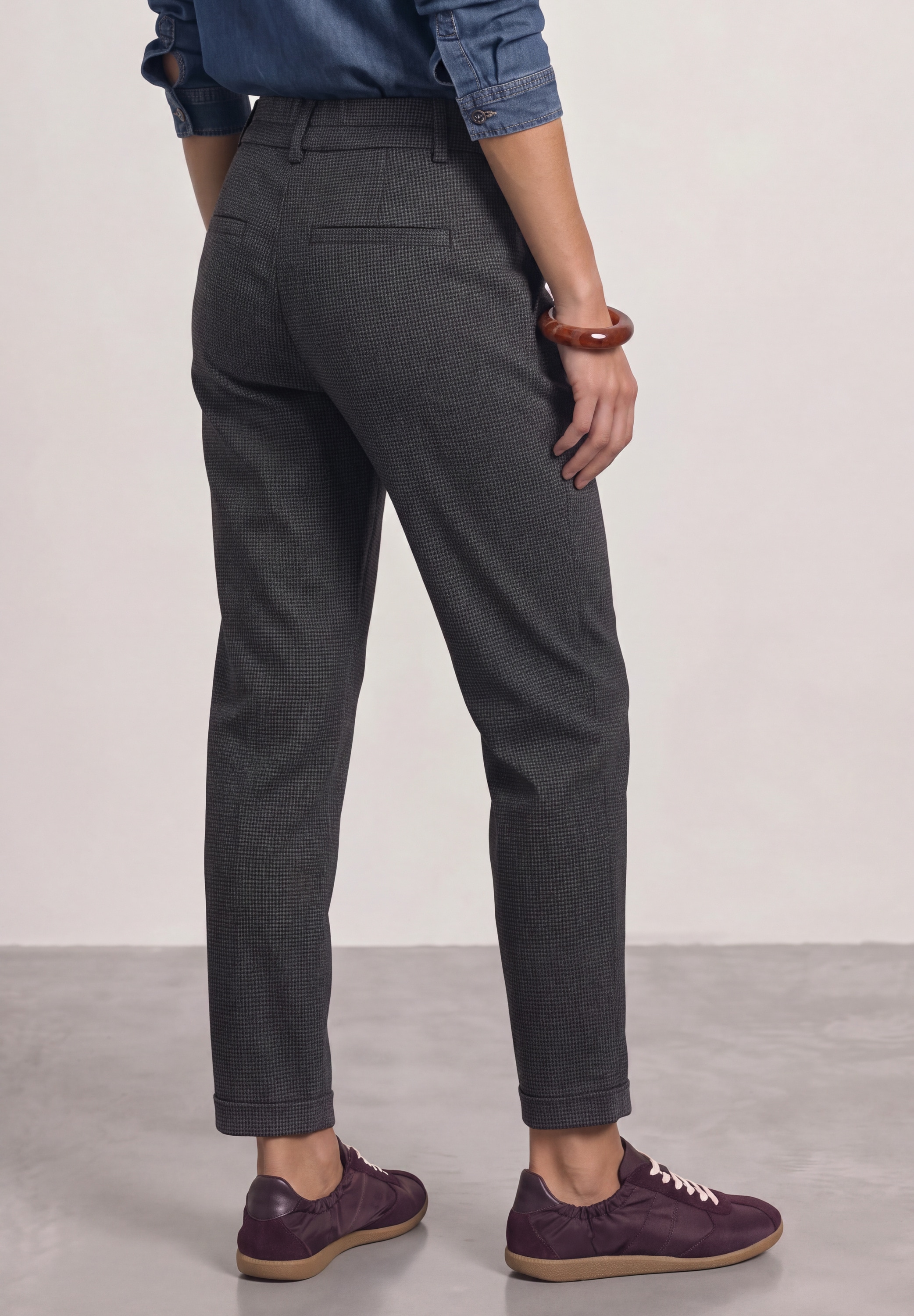 STREET ONE Stoffhose  mit Elastikbund