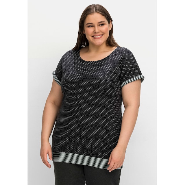 Sheego T-Shirt »Große Größen«, im Mustermix, aus Baumwolle für bestellen |  BAUR