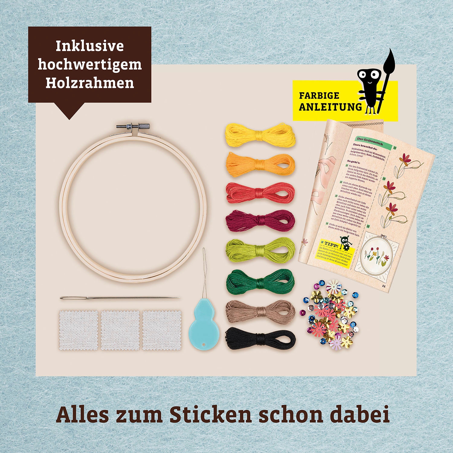 Kosmos Kreativset »AllesKönnerKiste, Sticken Kreativ-Set«