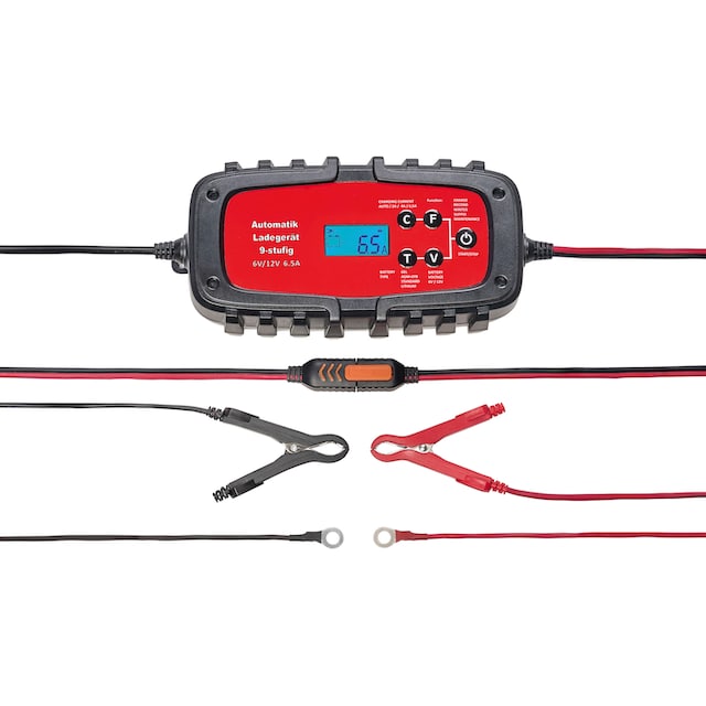 BAUR »6/12V, STD, AGM, IWH alle von GEL, 075901«, | LiFePO4 Autobatterie-Ladegerät Blei-Säure-Batterien, für Arten 6,5A,