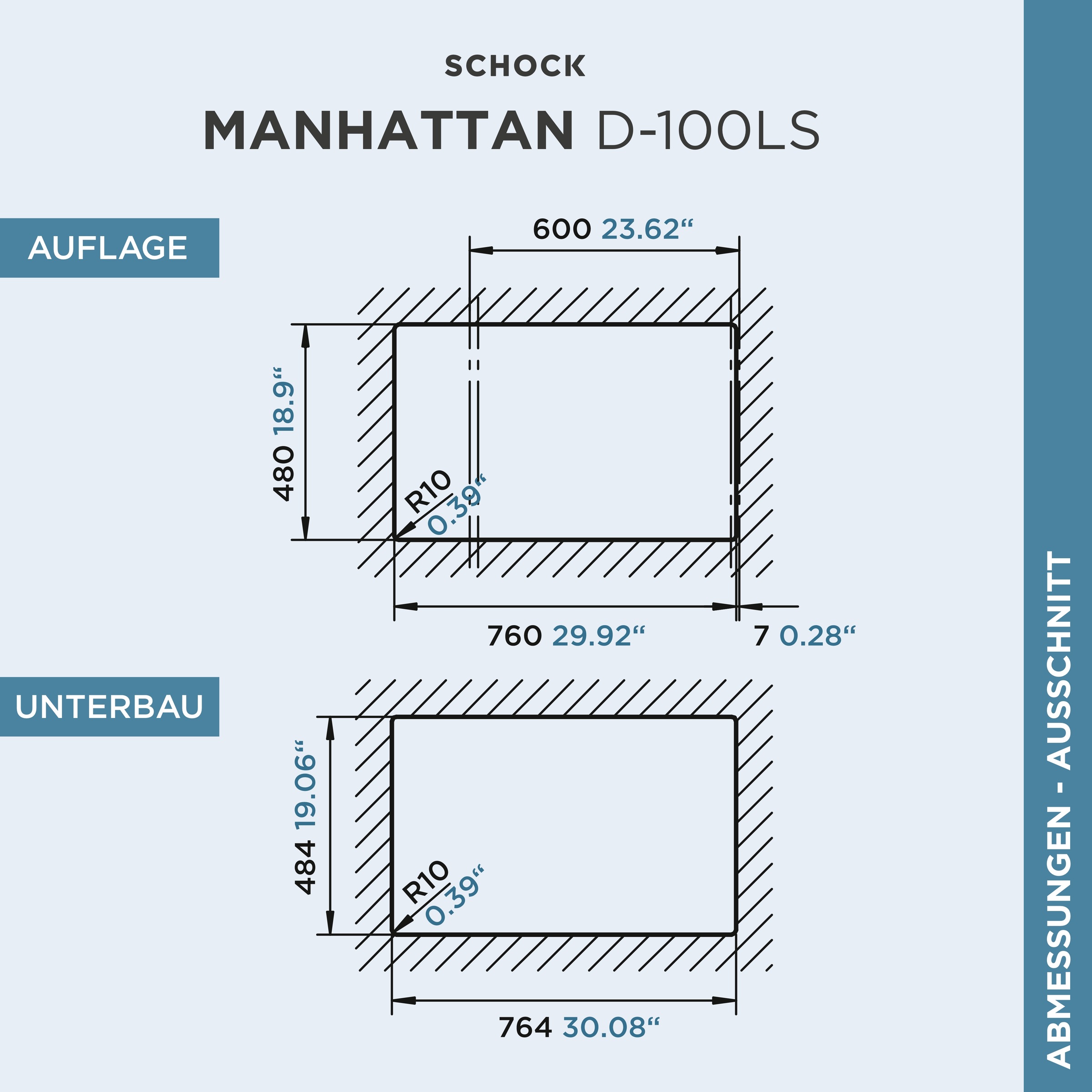 Schock Granitspüle »Manhattan D-100LS«