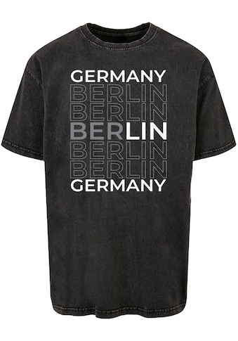 T-Shirt »Merchcode Herren Berlin X Acid Washed Heavy Oversize Tee«, (1 tlg.)