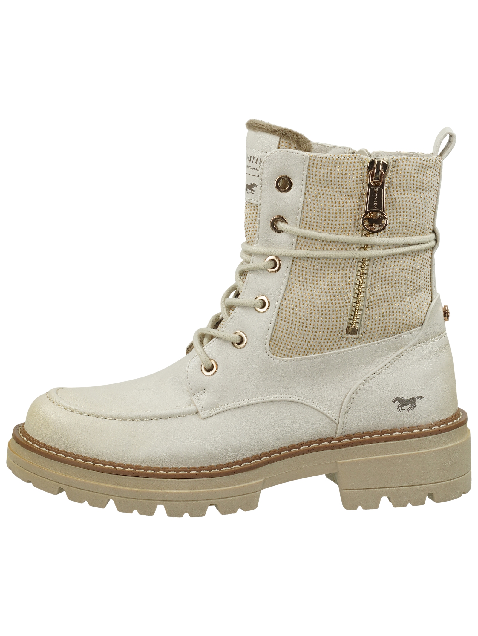 Mustang Shoes Schnürstiefelette »Mustang Shoes Stiefelette Lederimitat«