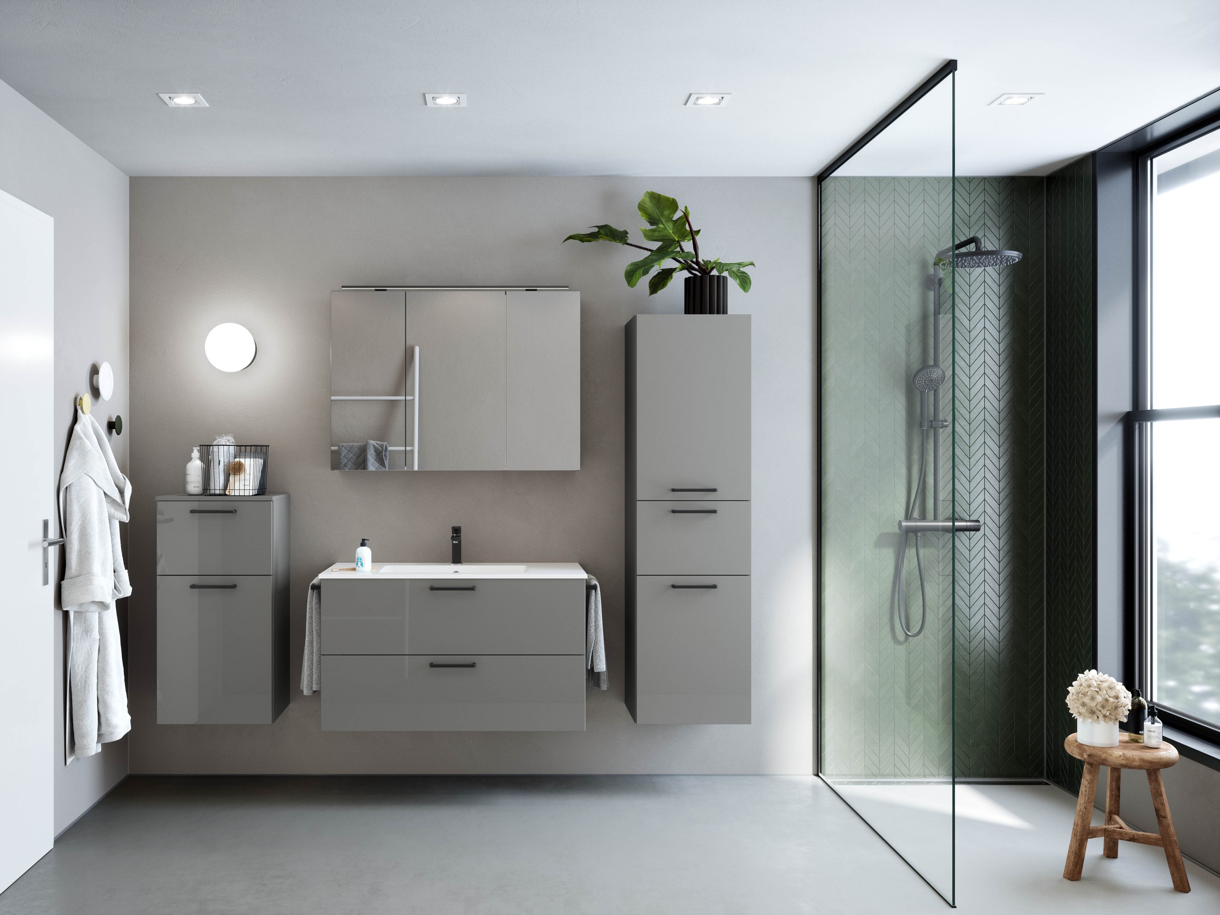 nobilia Waschtisch-Set "Tolvina" vormontiert, mit Soft-Close, 1 Stk. tlg. günstig online kaufen