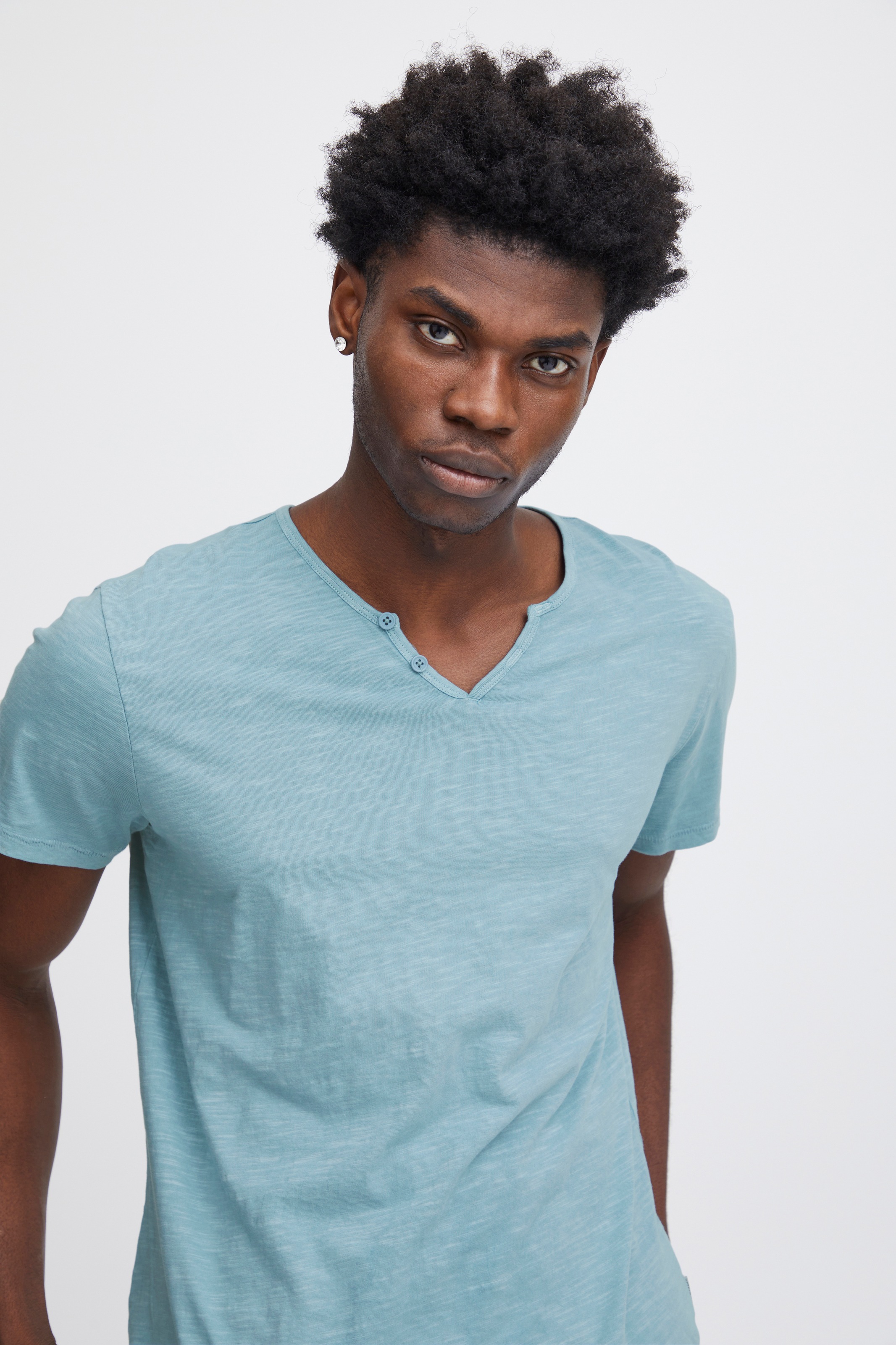 Blend T-Shirt »BHAshton split neck tee«