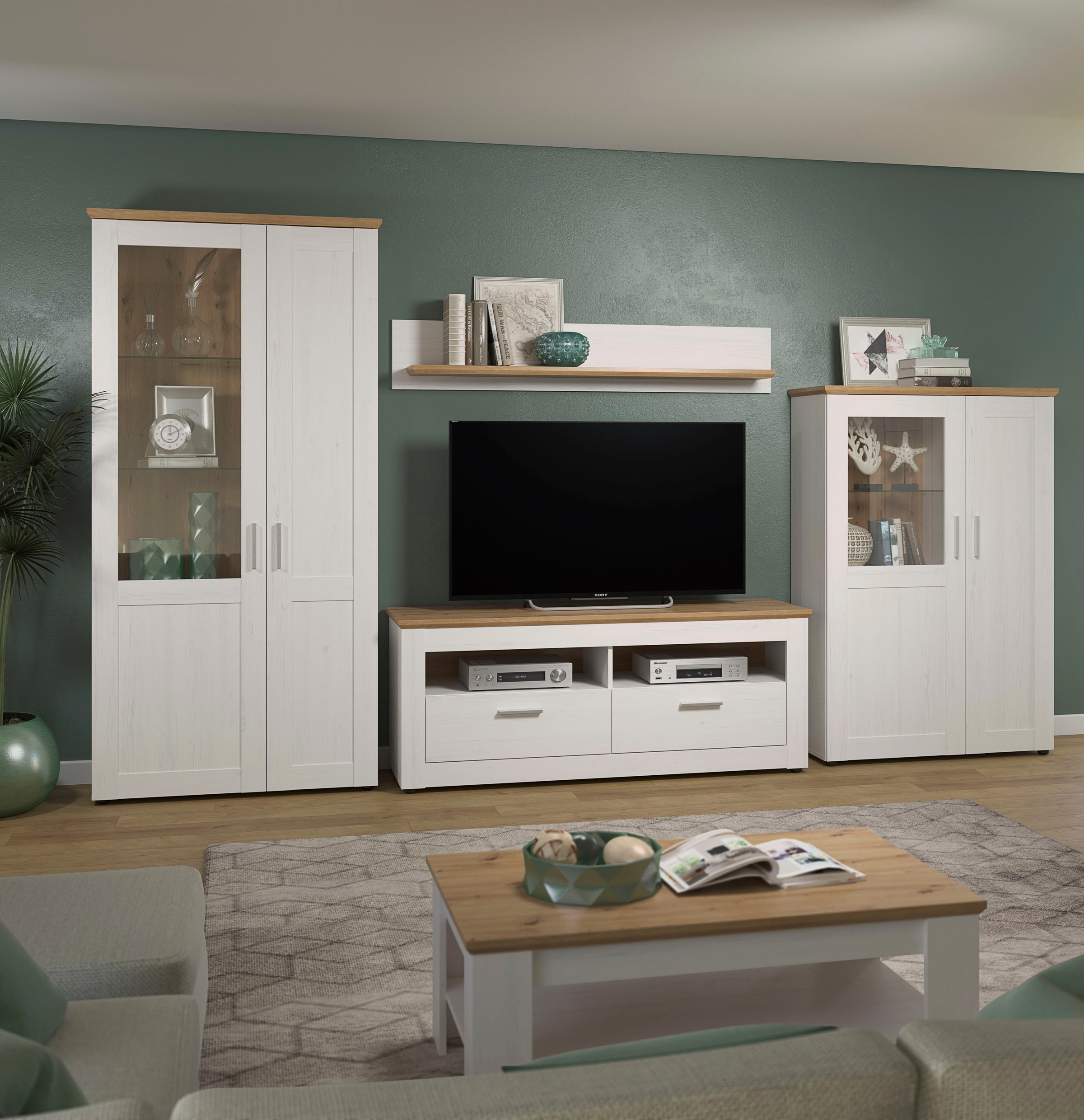 Home affaire Wohnwand "Nybro" Set, 4 Stk. tlg. günstig online kaufen