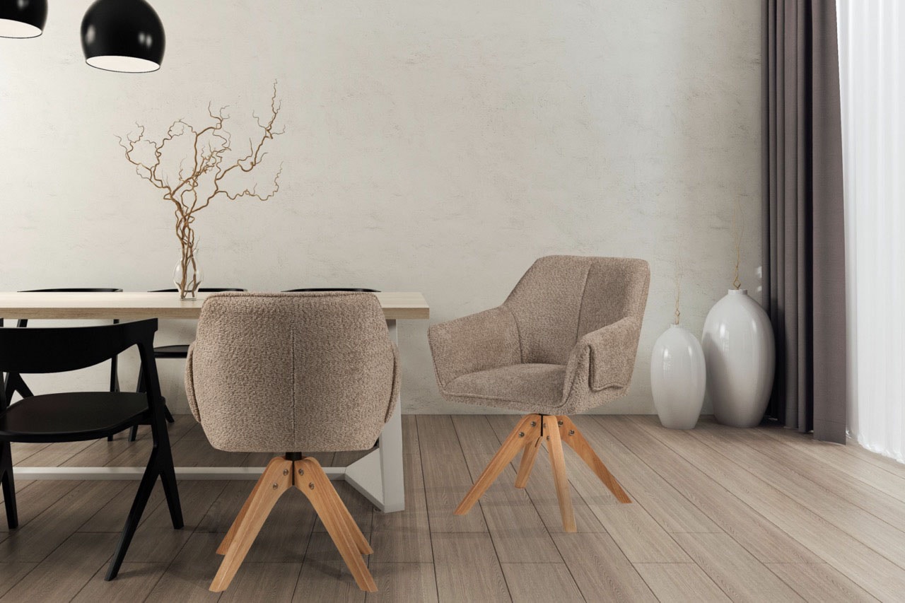 Kayoom Polsterstuhl "Stuhl Dian 225 bequem, formschönes Design" () 1 Stk.stabil & robust, hochwertige Verarbeitung, bequem