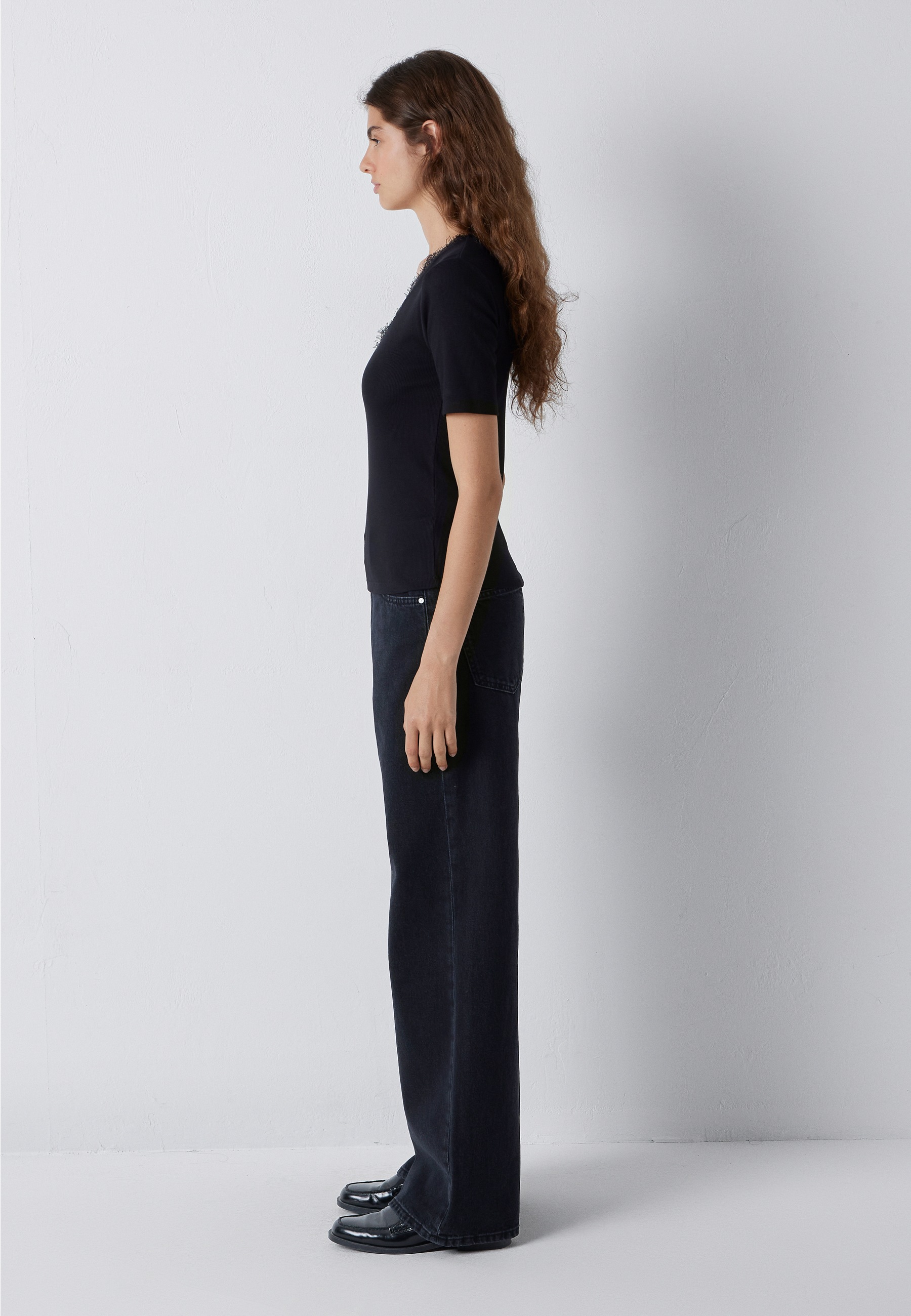 Mavi V-Shirt »FASHION JERSEY« Spitzen Top