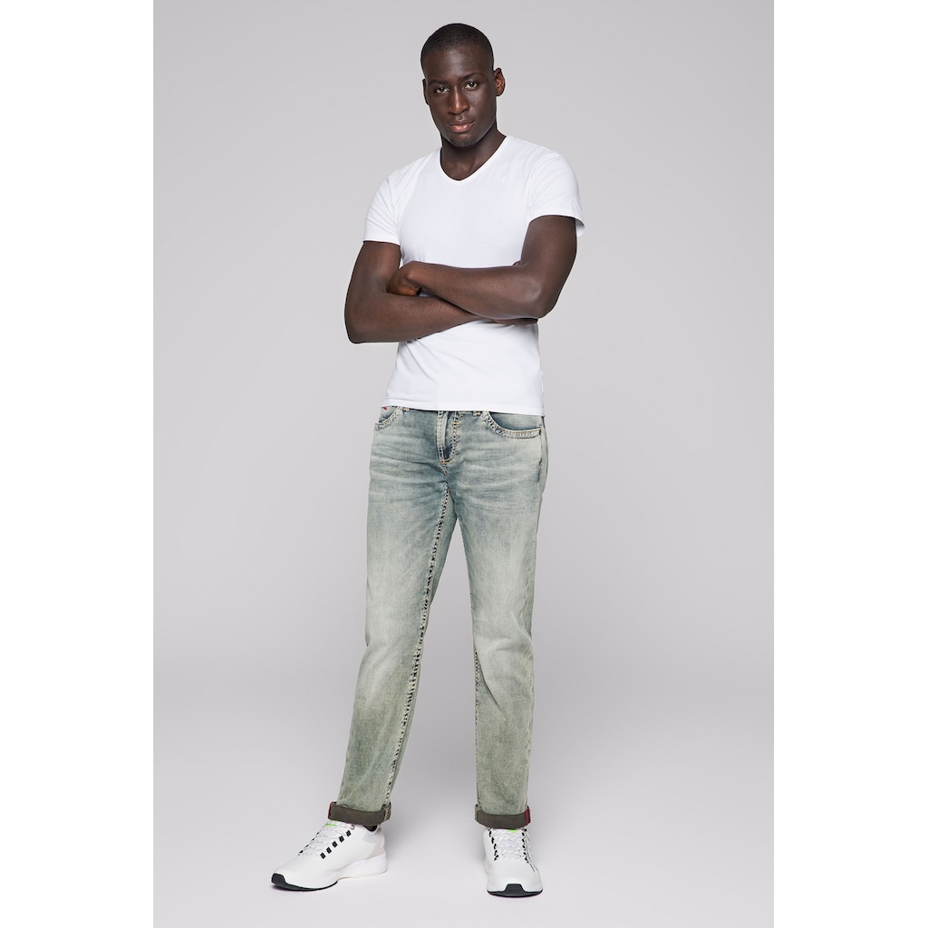 CAMP DAVID Regular-fit-Jeans, aus Sweatmaterial