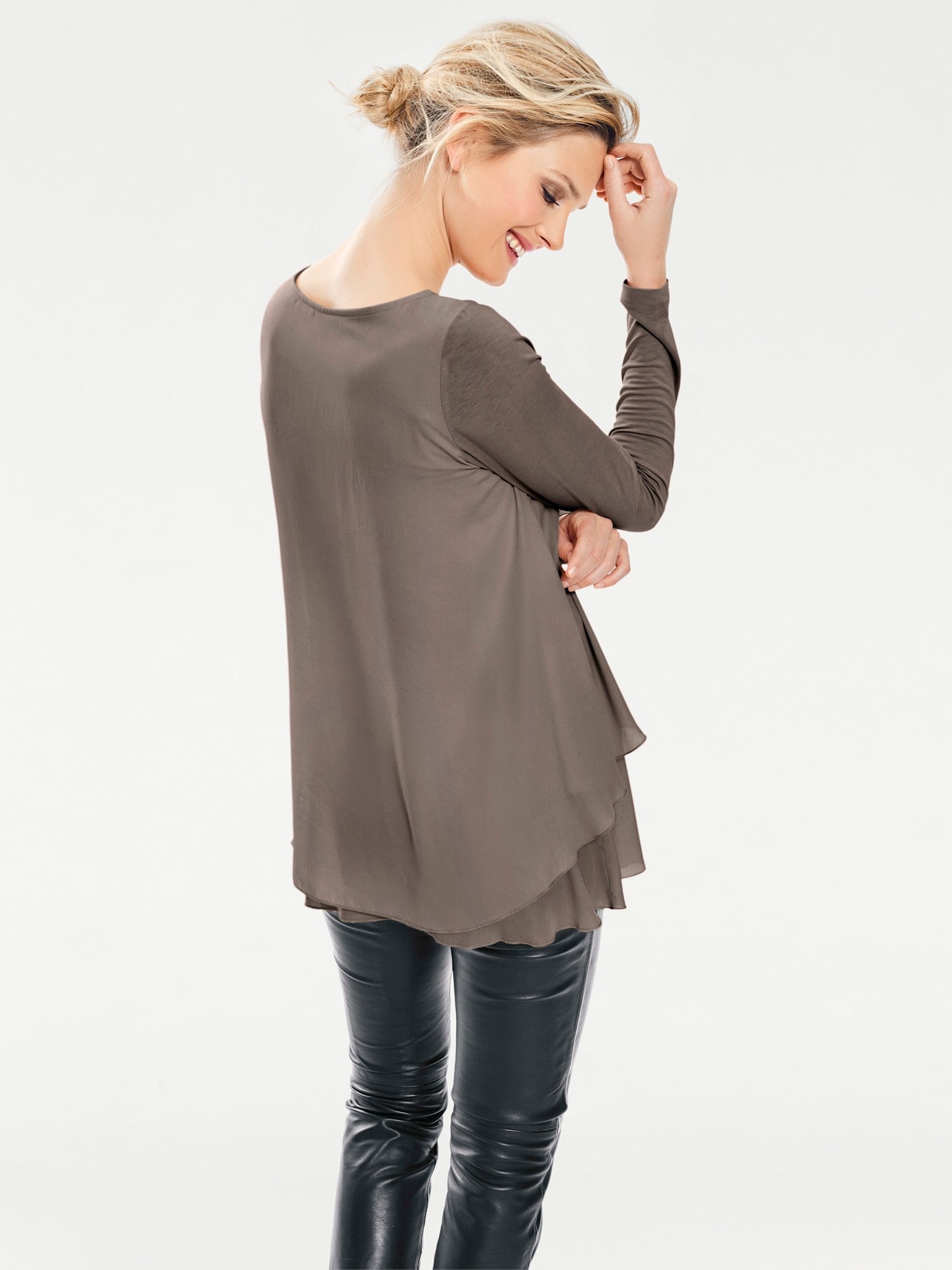 heine Rundhalsshirt »Rundhals-Shirt«, (1 tlg.)