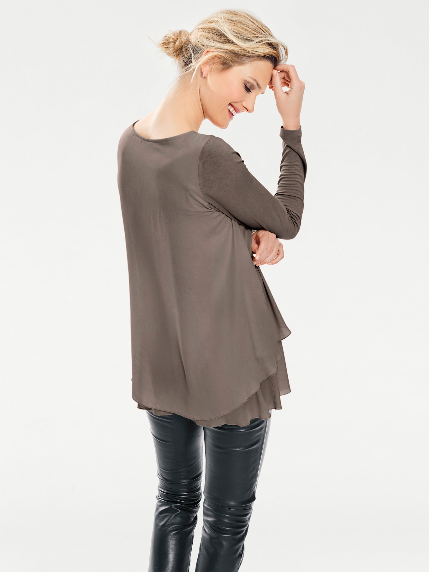 Thumbnail - LINEA TESINI by heine Rundhalsshirt "Rundhals-Shirt", (1 tlg.)