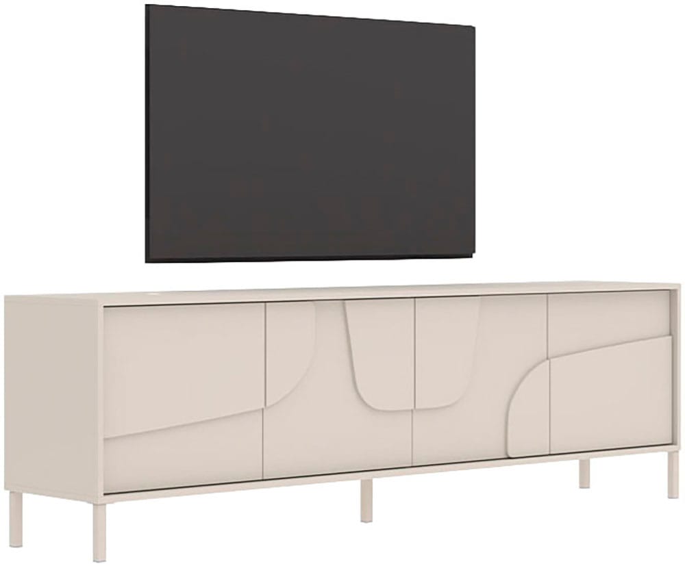 OTTO home Lowboard "Stone, 205 cm breit, 4 Türen, TV-Schrank, TV-Kommode, M günstig online kaufen