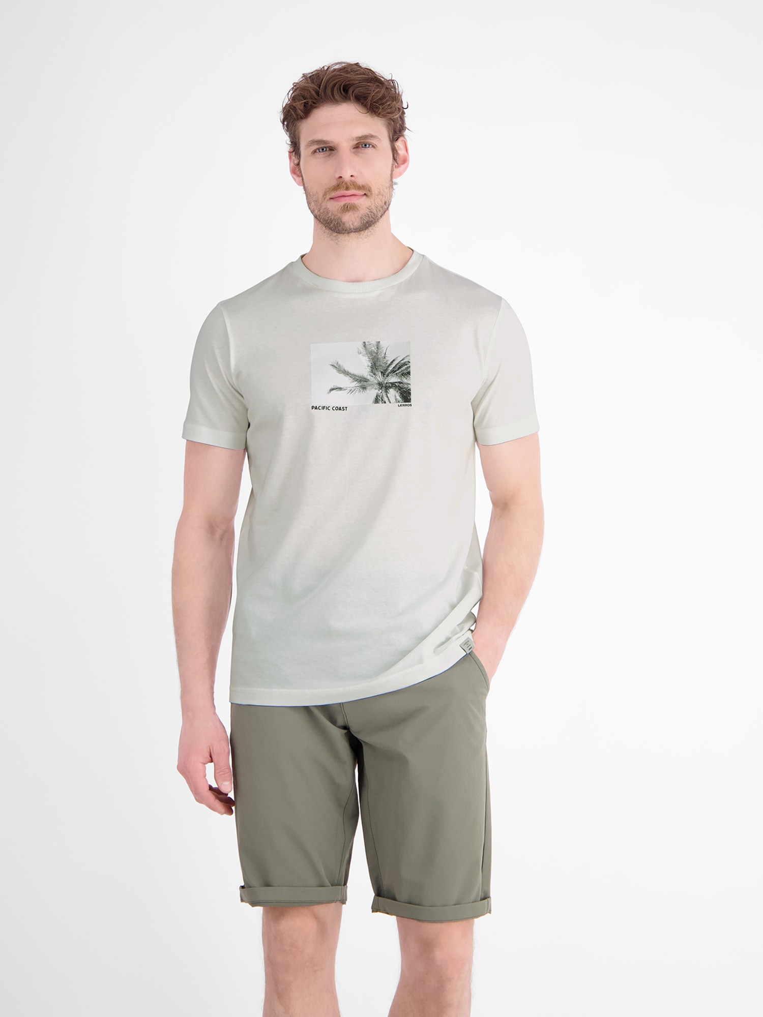 LERROS 1100000002199 "Baumwoll T-Shirt mit Motiv-Print und bequemem Rundkragen"