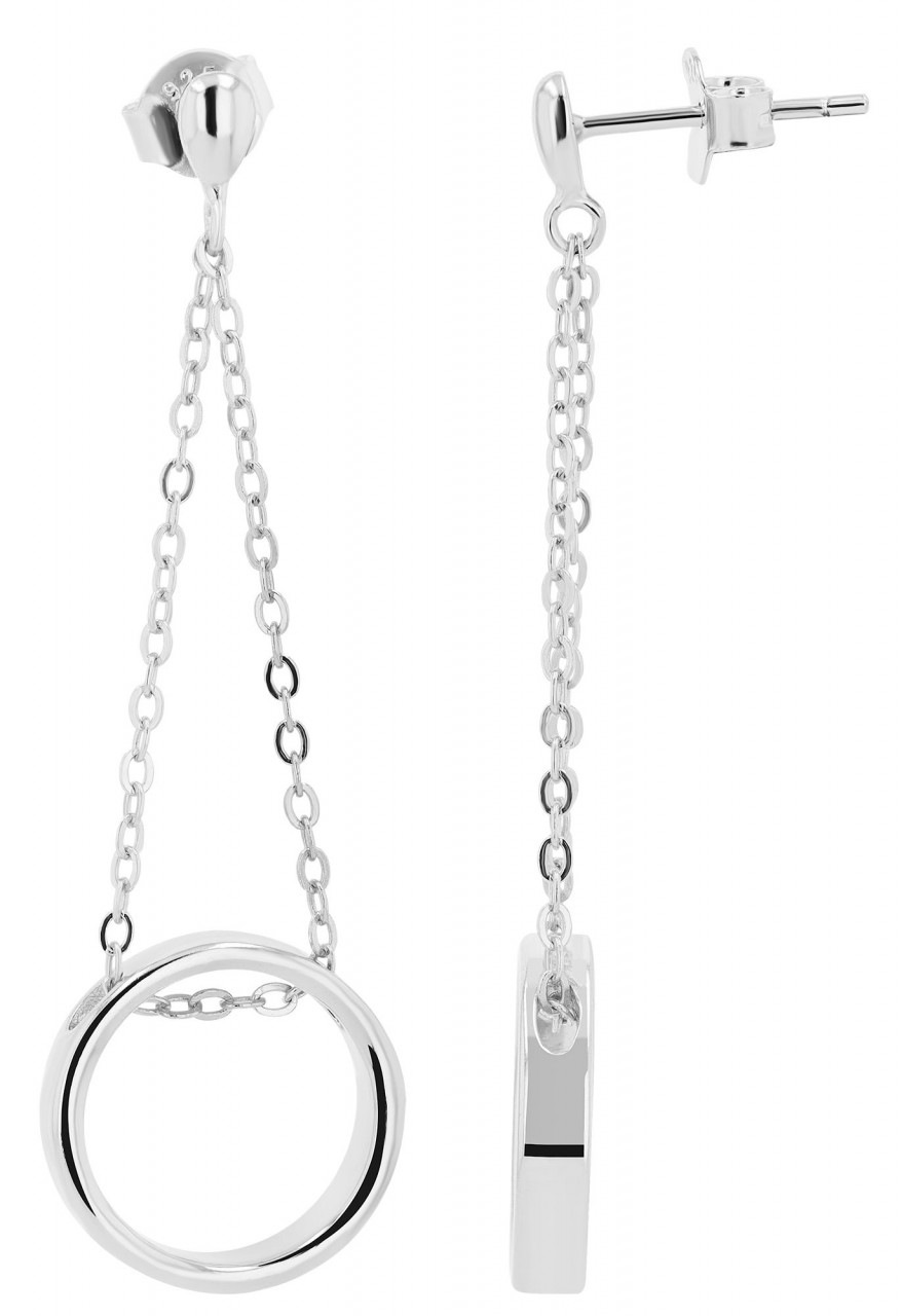 Paar Ohrhänger ADELIA´S "Damen Ohrstecker aus 925 Sterling Silber", silber, Ohrringe, Damen, Damen, Silber 925 (Sterlingsilber)