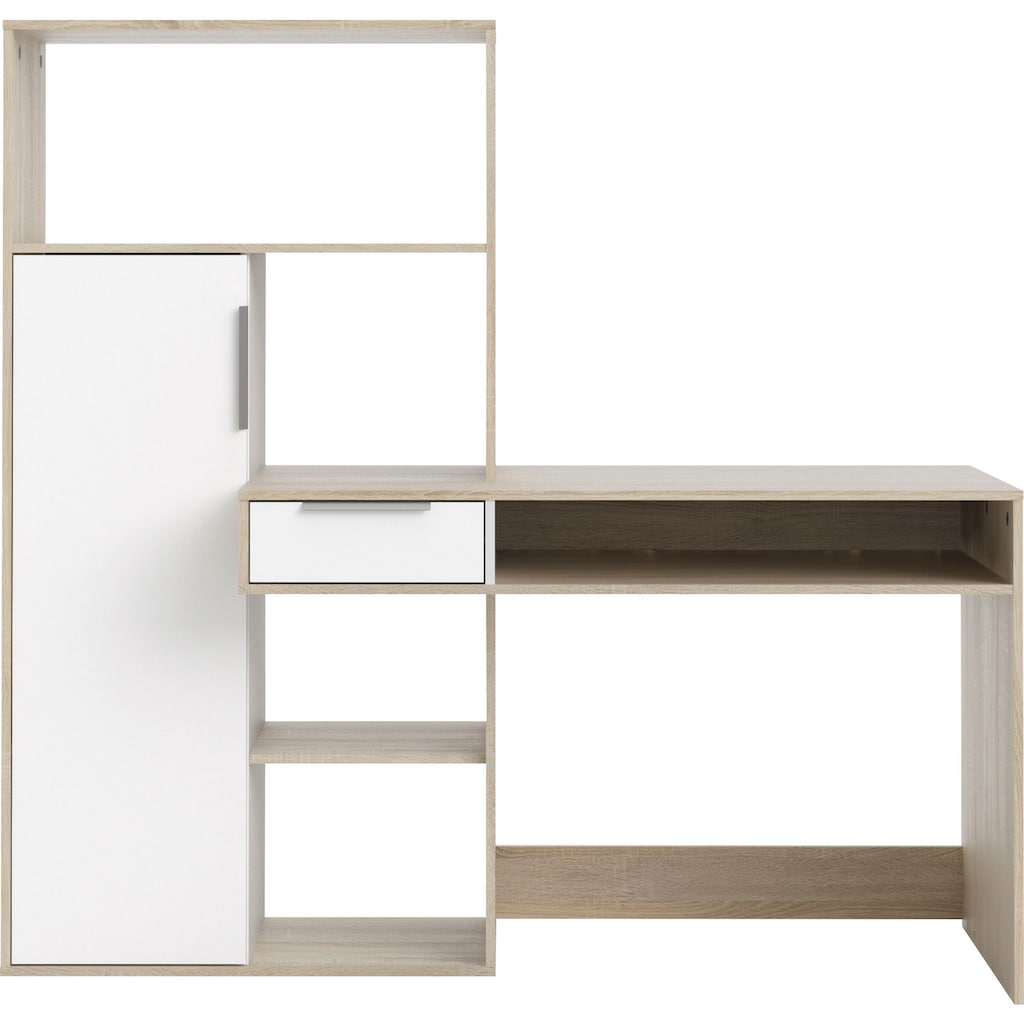 Home affaire Regal-Schreibtisch »Plus«, mit vielen Stauraummöglichkeiten, zeitloses Design