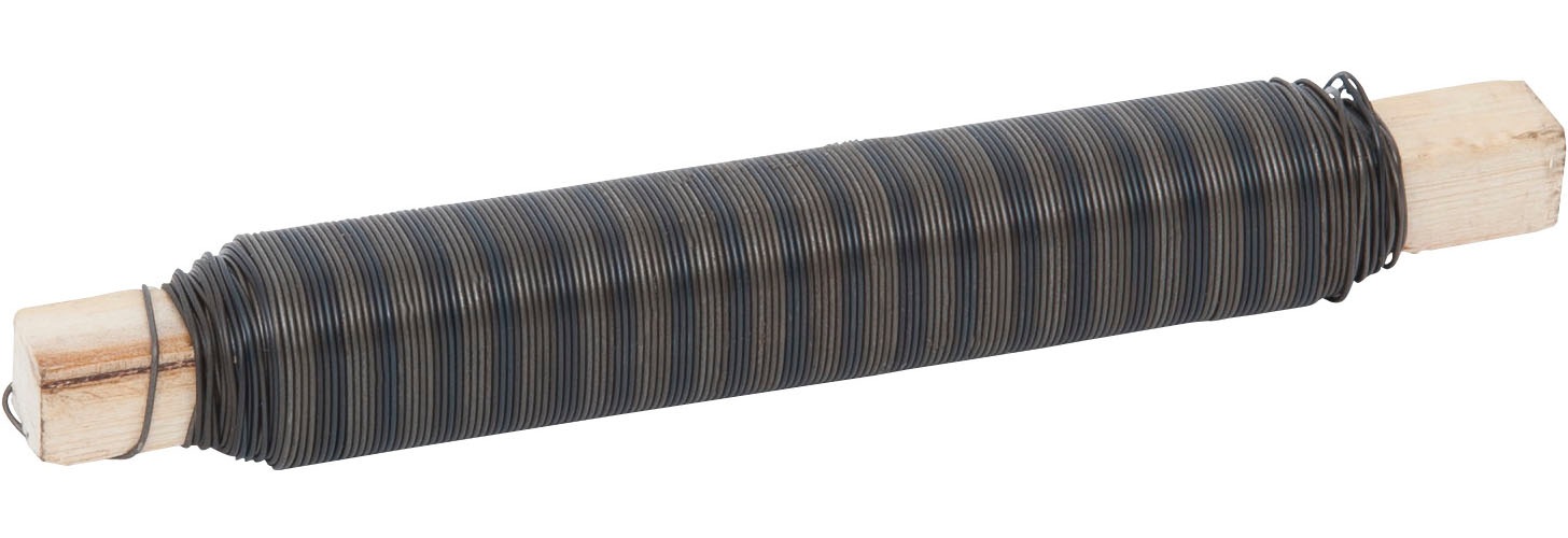 Windhager Pflanzschnur "für Garten-, Binde- und Bastelarbeiten, Floristendraht" 1 Stk. tlg. Blumendraht 0,65 mm x 50 m, schwarz