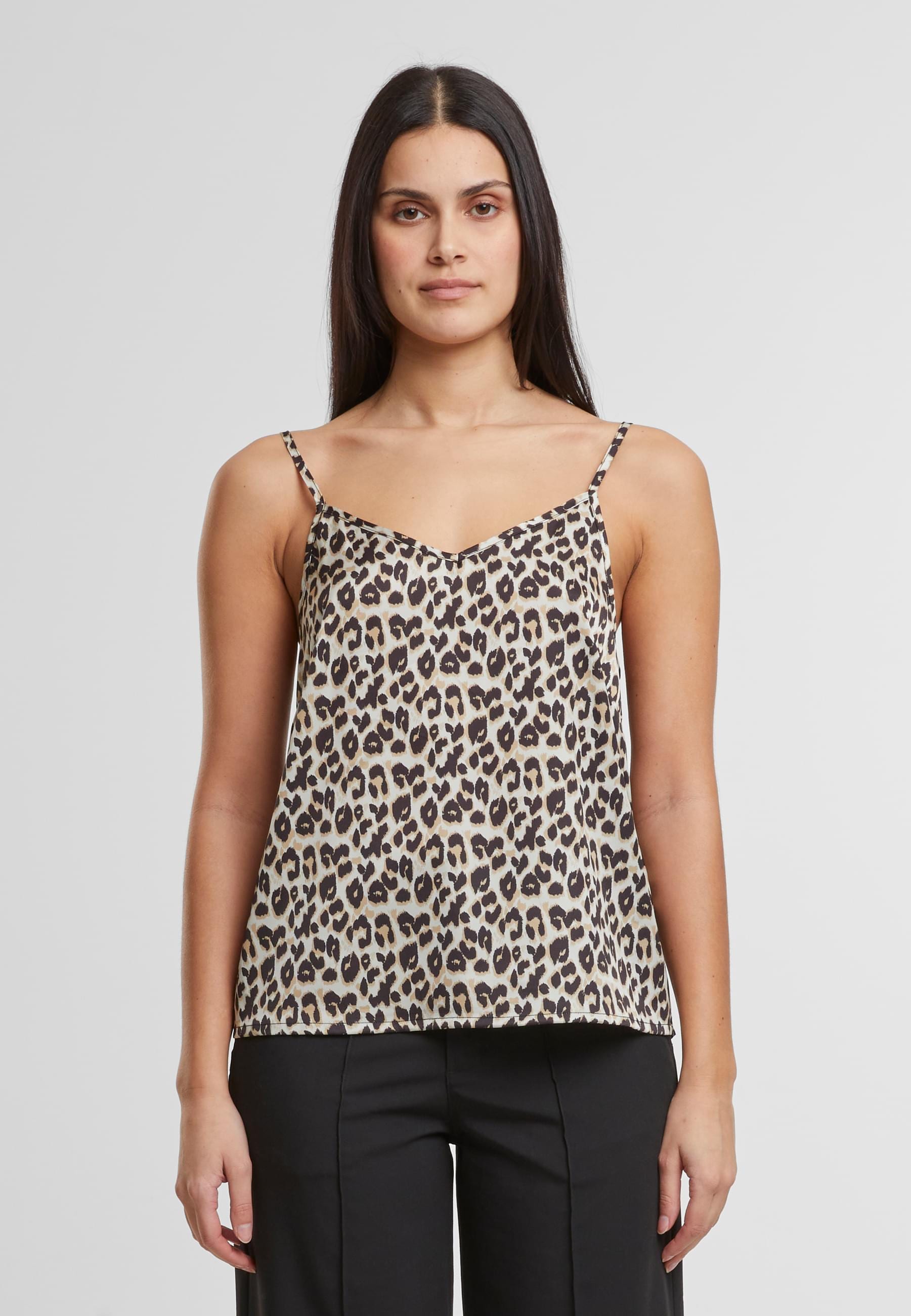 URBAN CLASSICS Muskelshirt »Urban Classics Ladies Leo Slip Top«, (1 tlg.)
