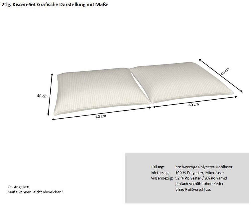 hapo Dekokissen »2er Kissenset« Super Softflocken
