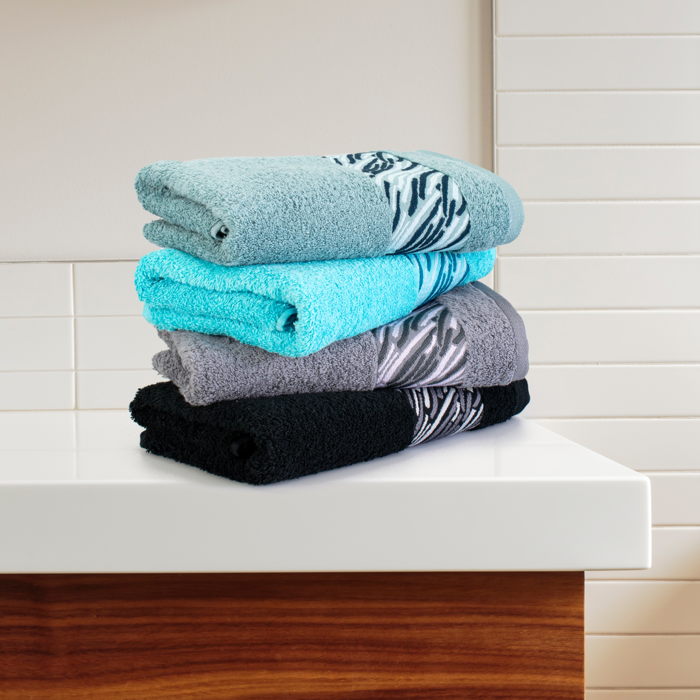 Möve for frottana Badetuch "Shadow" mit Borkenbordüre günstig online kaufen