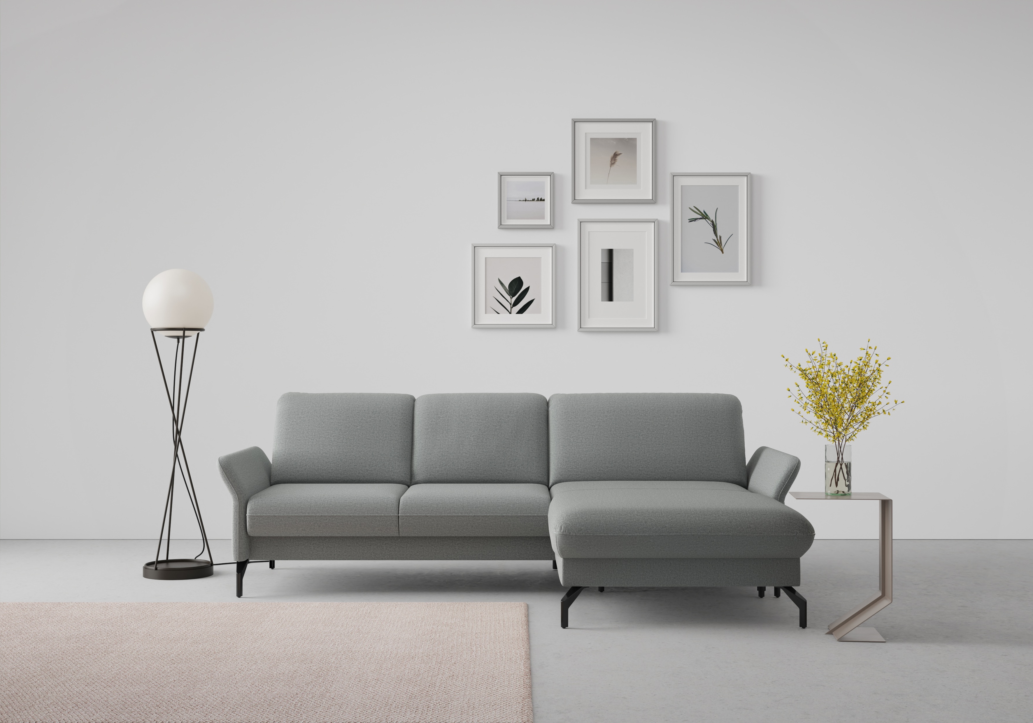 sit&more Ecksofa "Fashion L-Form" wahlweise mit Kopfteilverstellung und Vorziehsitz, motorisch