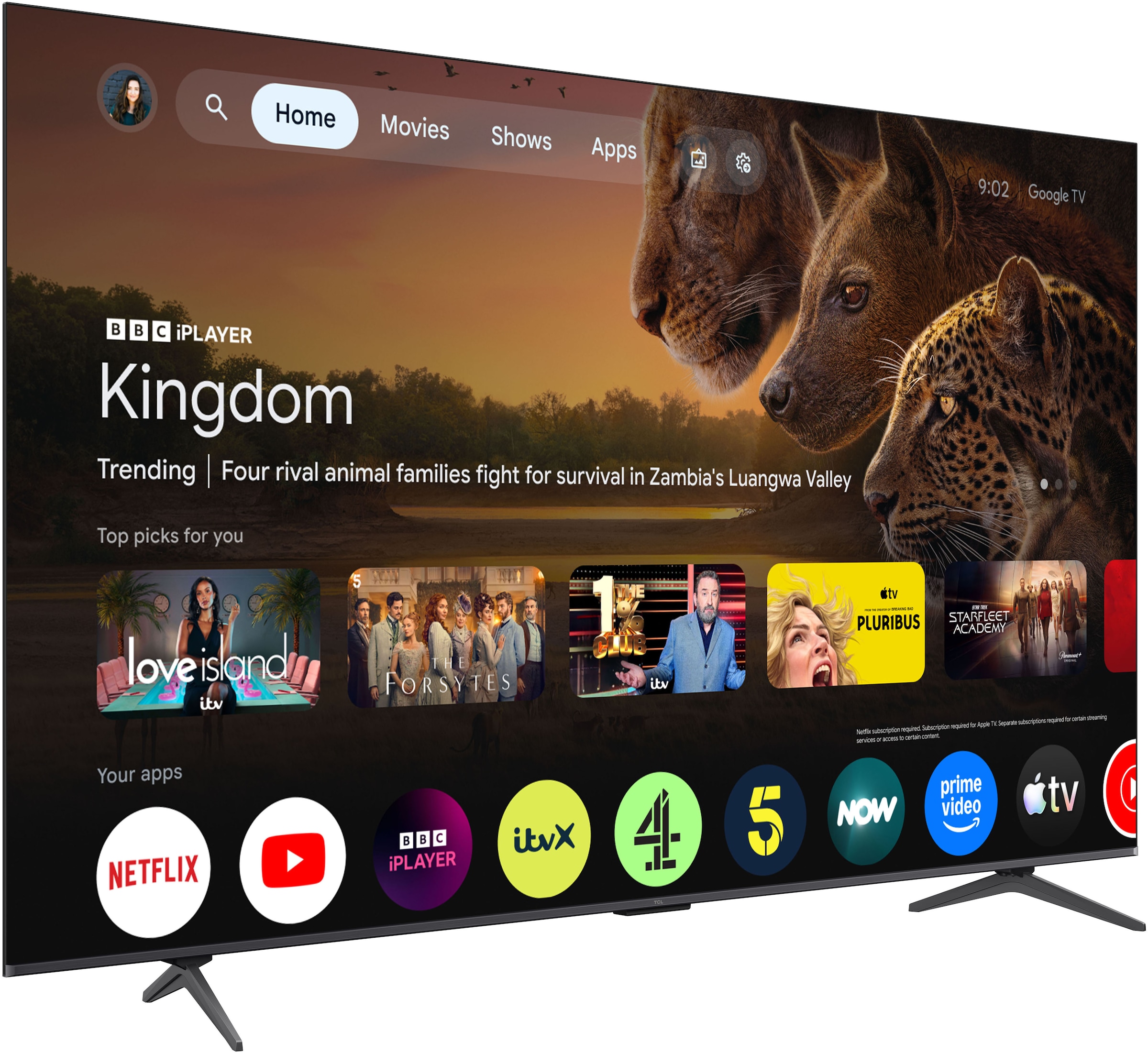 TCL LED-Fernseher »85T8D« 215 cm/85 ″ Smart-TV