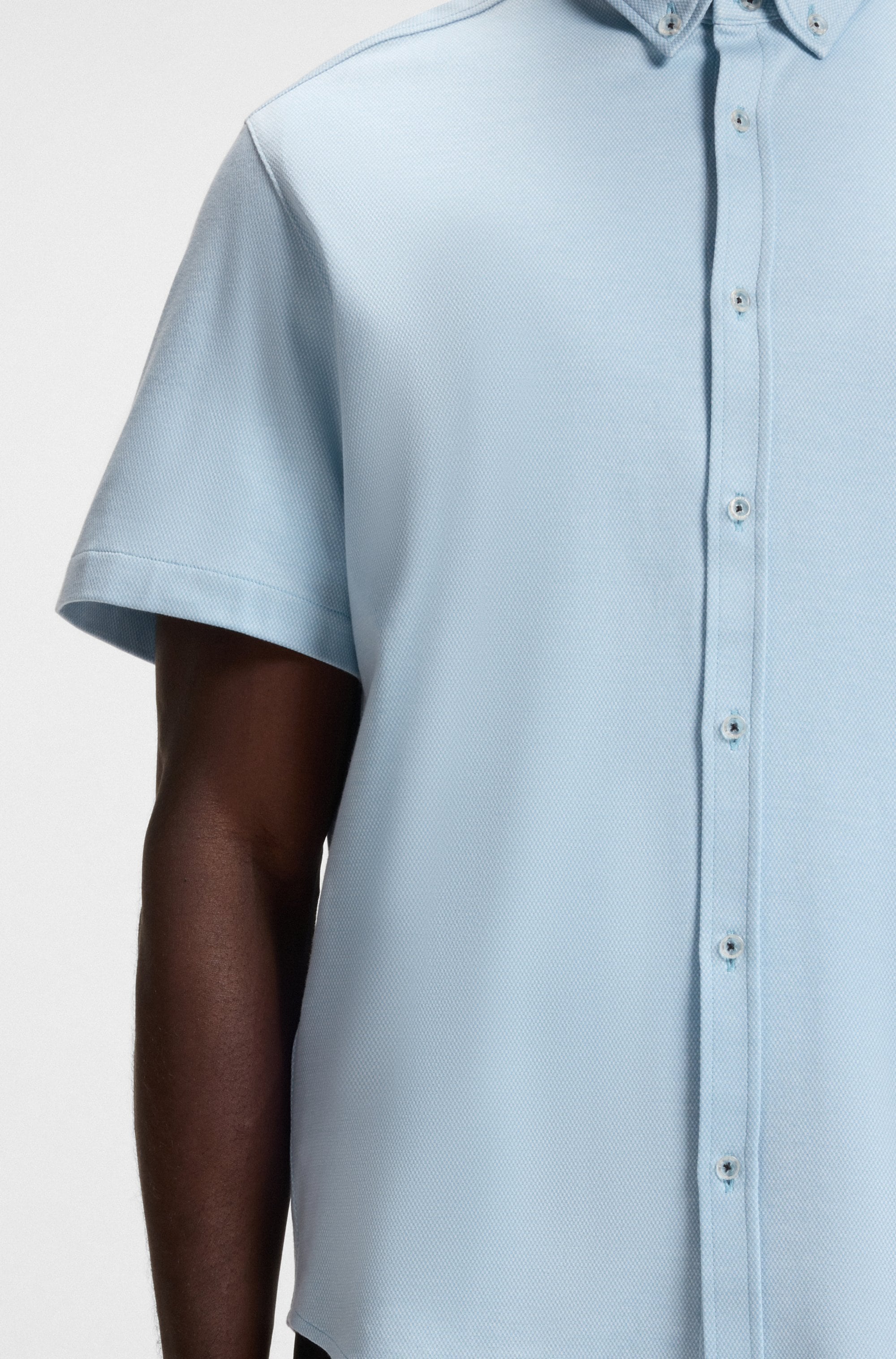 BOSS GREEN Kurzarmhemd »B Motion S«, softe Baumwolle, Vier-Wege-Stretch, knitterfrei