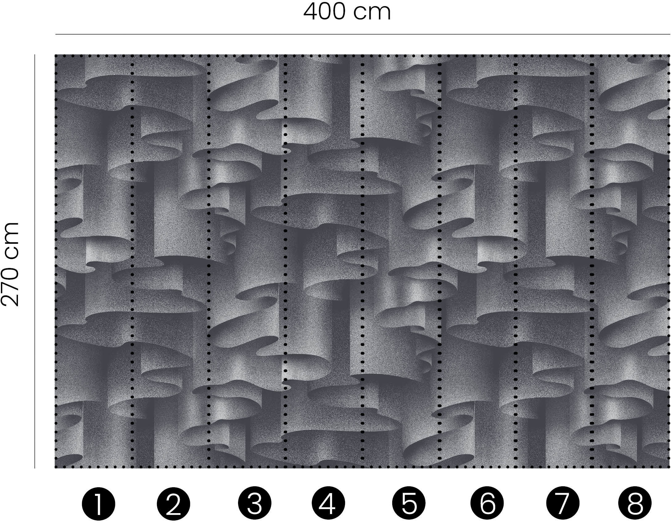 Fashion for walls Fototapete »Drape«, Metall-Effekte, Phthalate frei