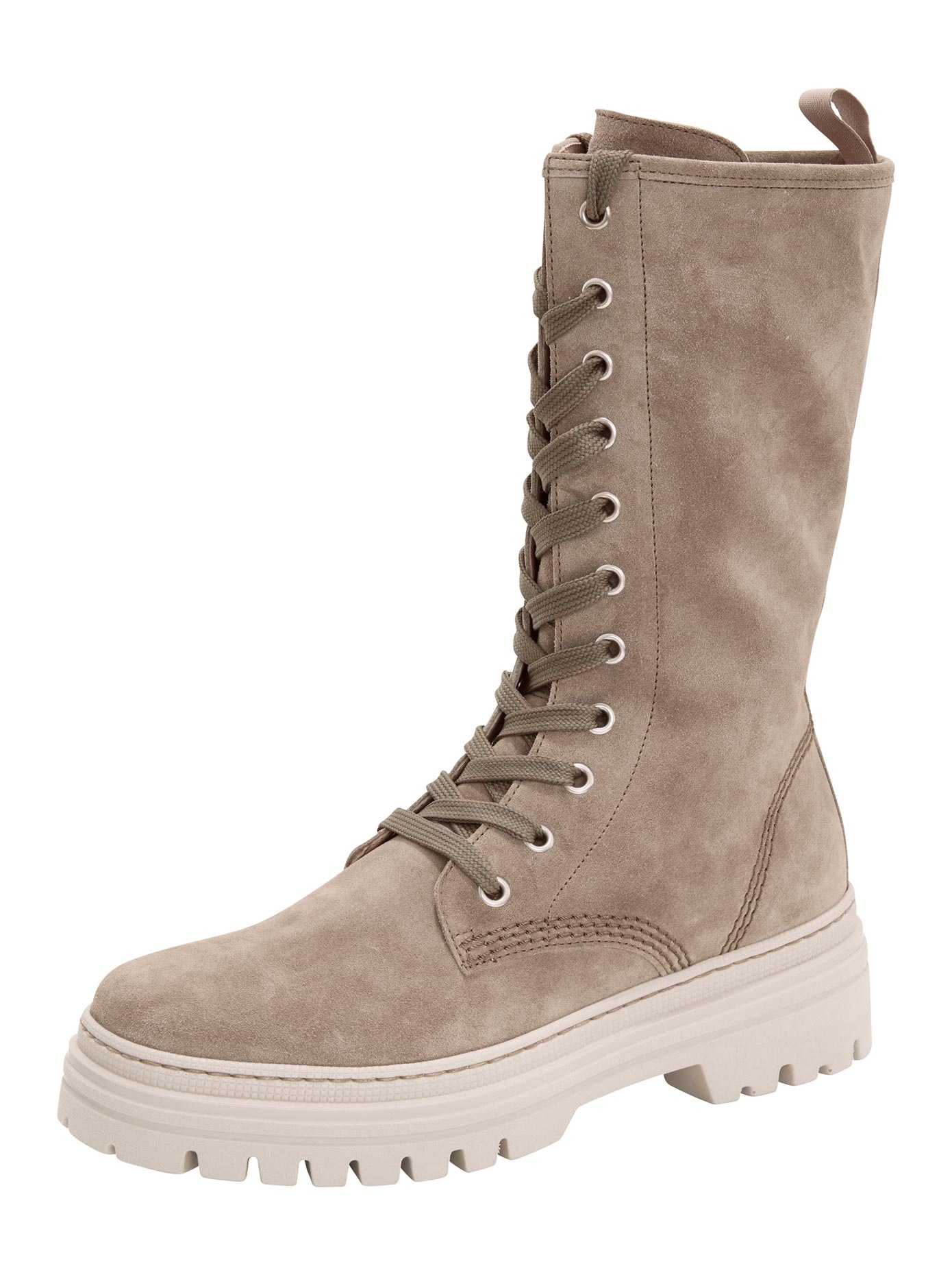 Gabor Damen Schnürstiefeletten Braun - Zeitlose Glattleder Stiefeletten Mit Wechselfußbett