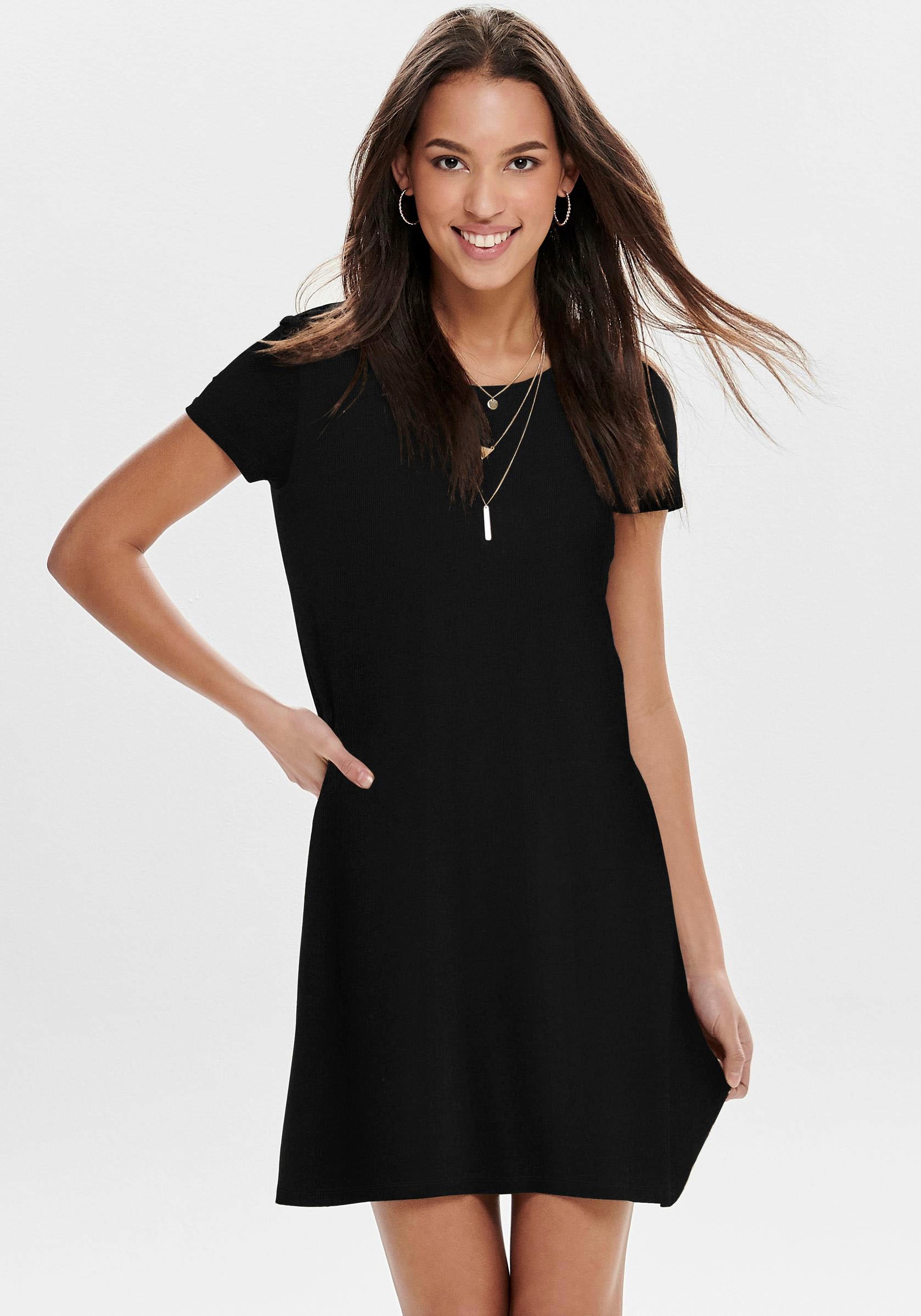 ONLY Minikleid "ONLBERA BACK LACE UP S/S DRESS JRS NOOS", Sommerkleid günstig online kaufen