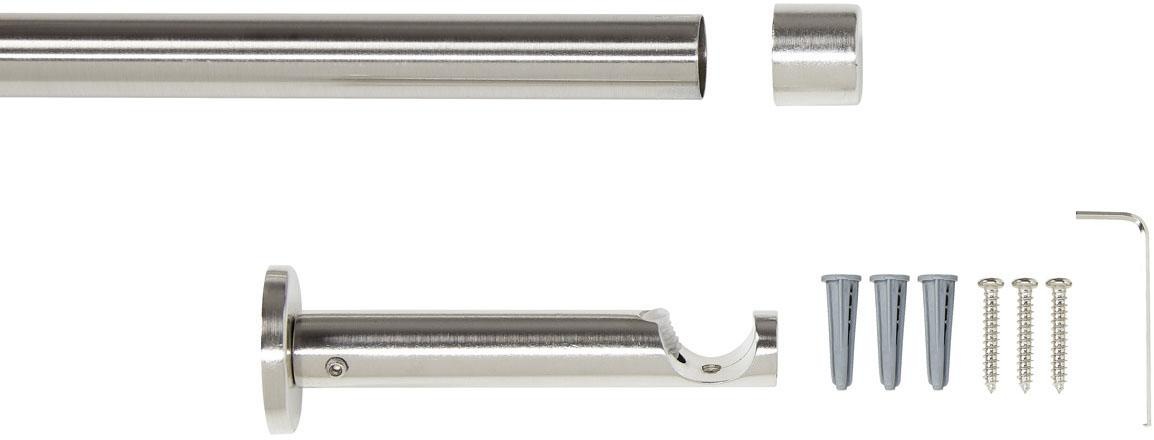 Good Life Vorhangstange "Gorra" Ø 20 mm 1 läufig-läufig Fixmaß Metallgarnit günstig online kaufen