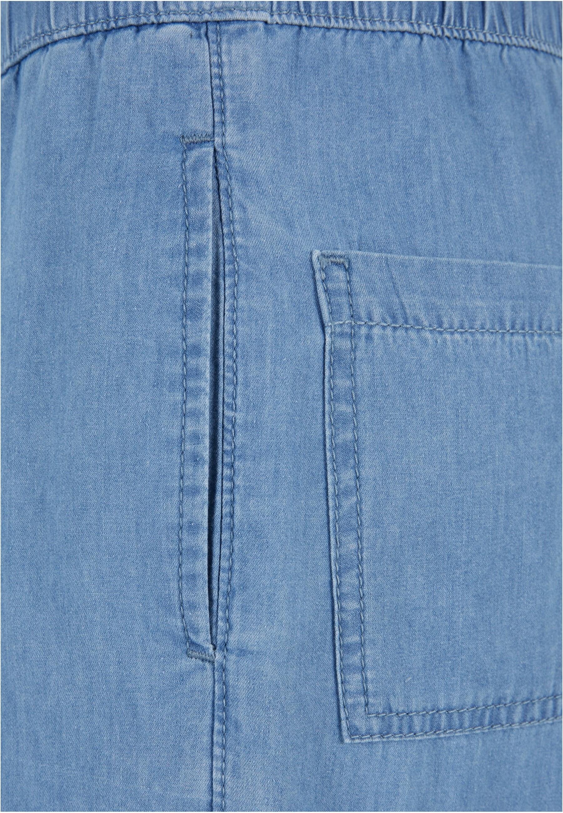 URBAN CLASSICS Cargohose »Urban Classics Damen Ladies Light Denim Cargo Pants«, (1 tlg.)