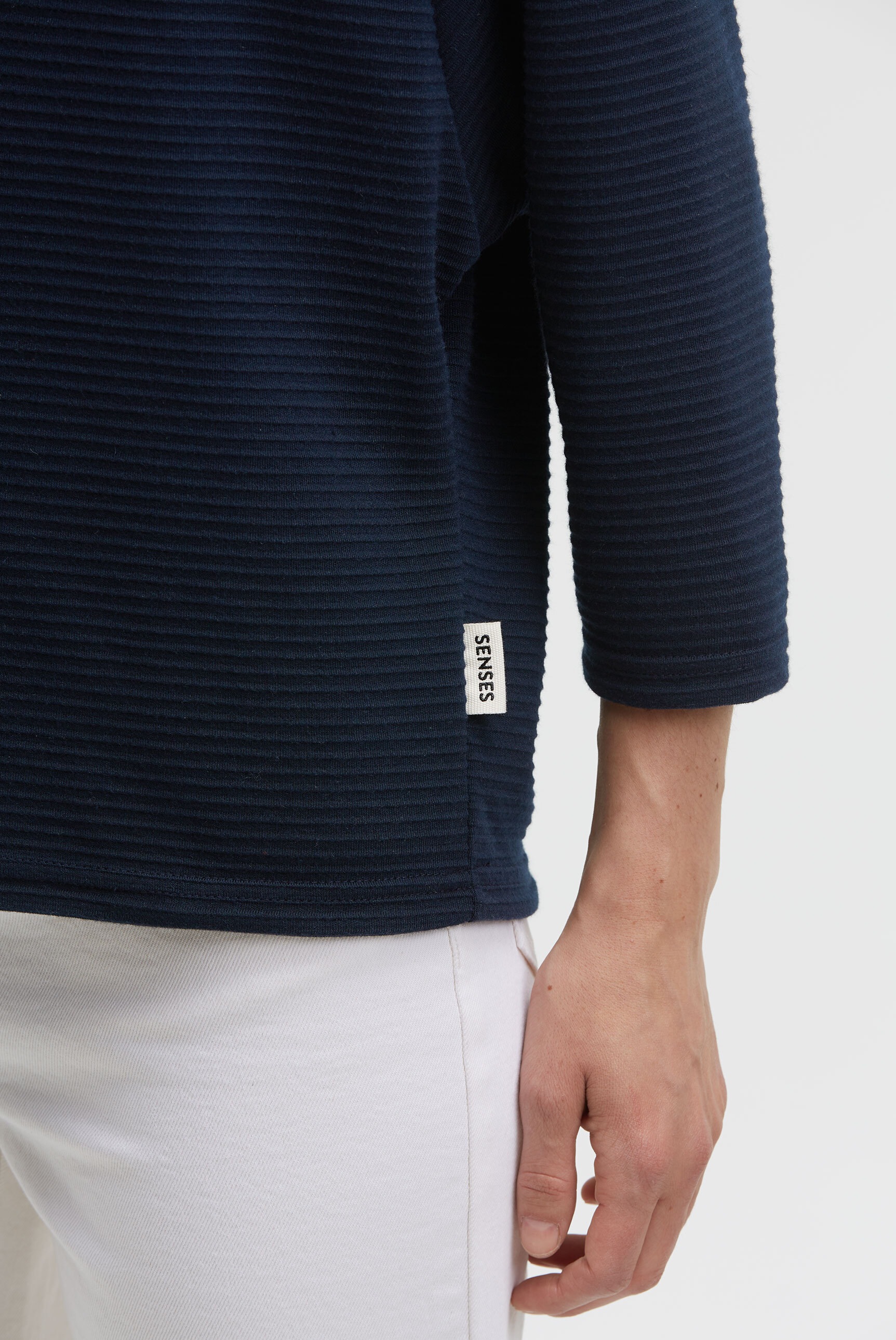 SENSES.THE LABEL Sweater mit verkürzten Ärmeln