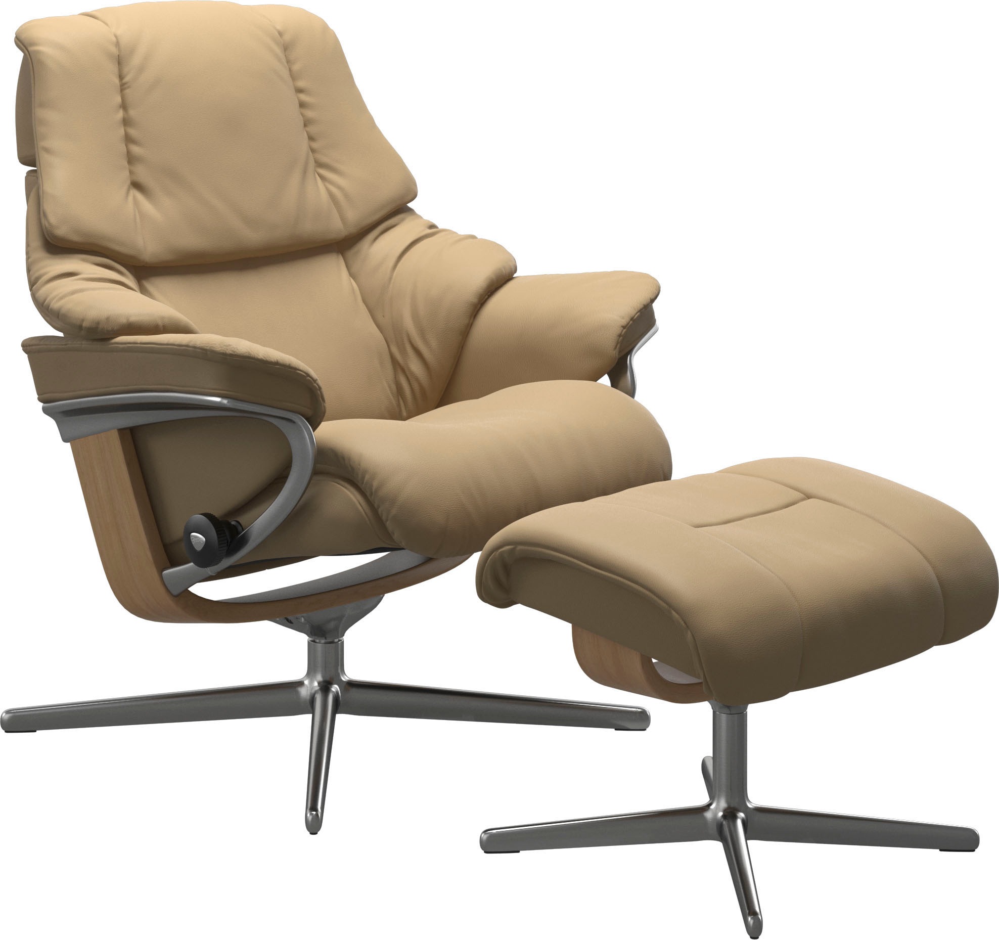 Stressless® Fußhocker »Reno«, mit Cross Base, Größe S, M & L, Holzakzent Eiche