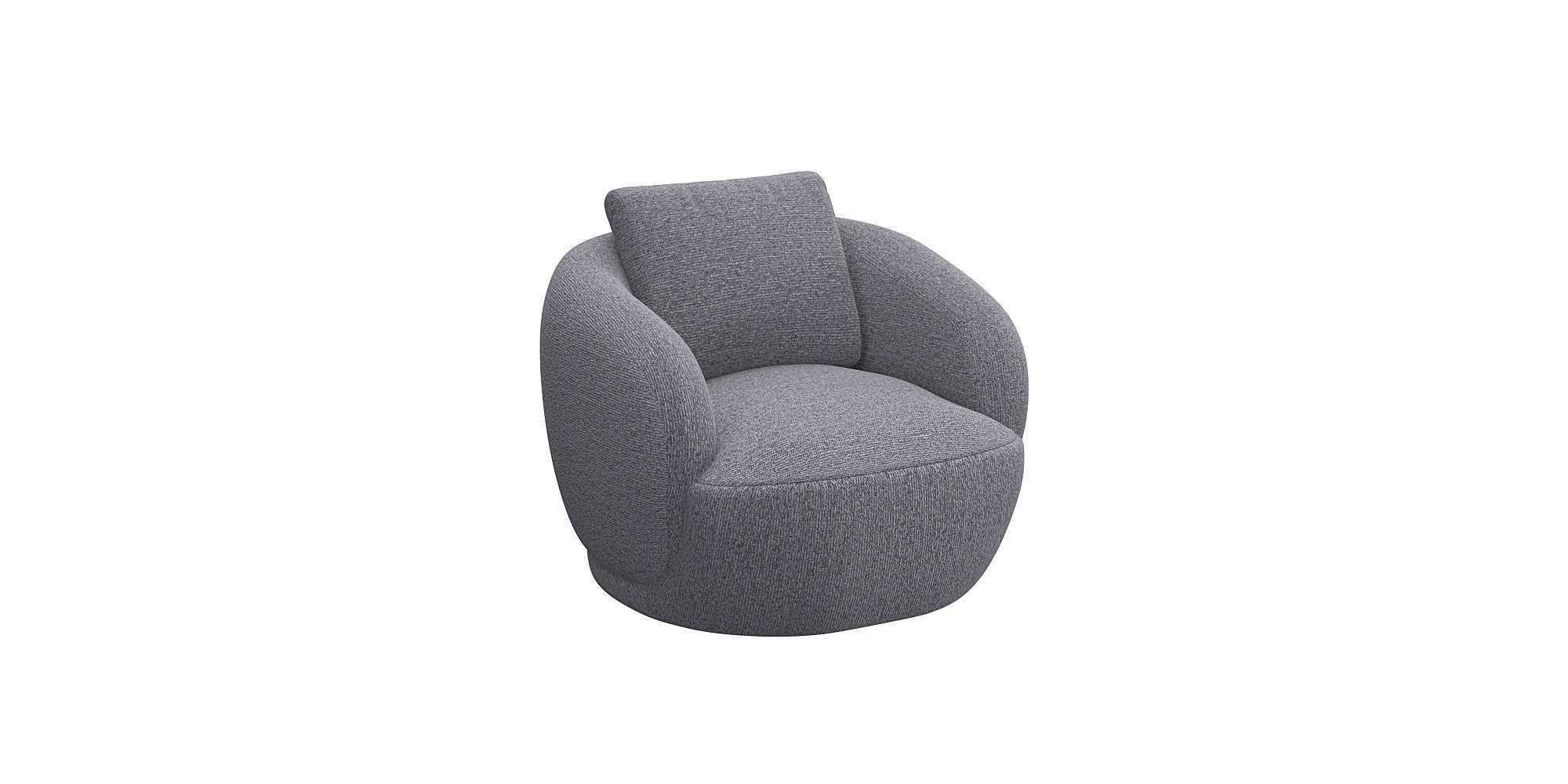 Thumbnail - FLEXLUX Sessel "Torino, rund, drehbar, Einzelsofa, Polstersessel,", Modernes, organisches Sessel-Design, Kaltschaum, Wel...