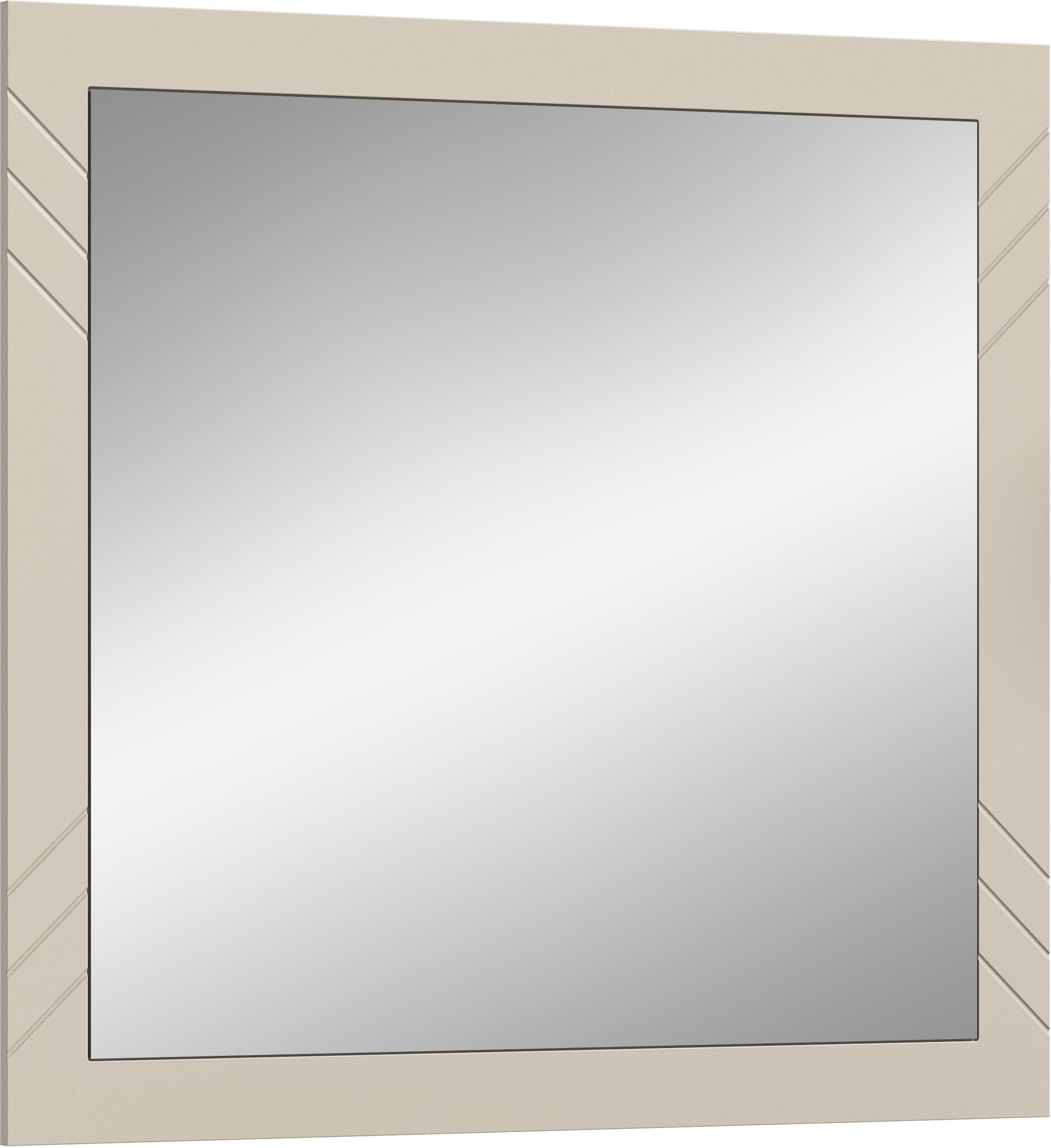 Home affaire Wandspiegel "Mento, quadratisch 80 x 80cm, Umlaufender Rahmen günstig online kaufen