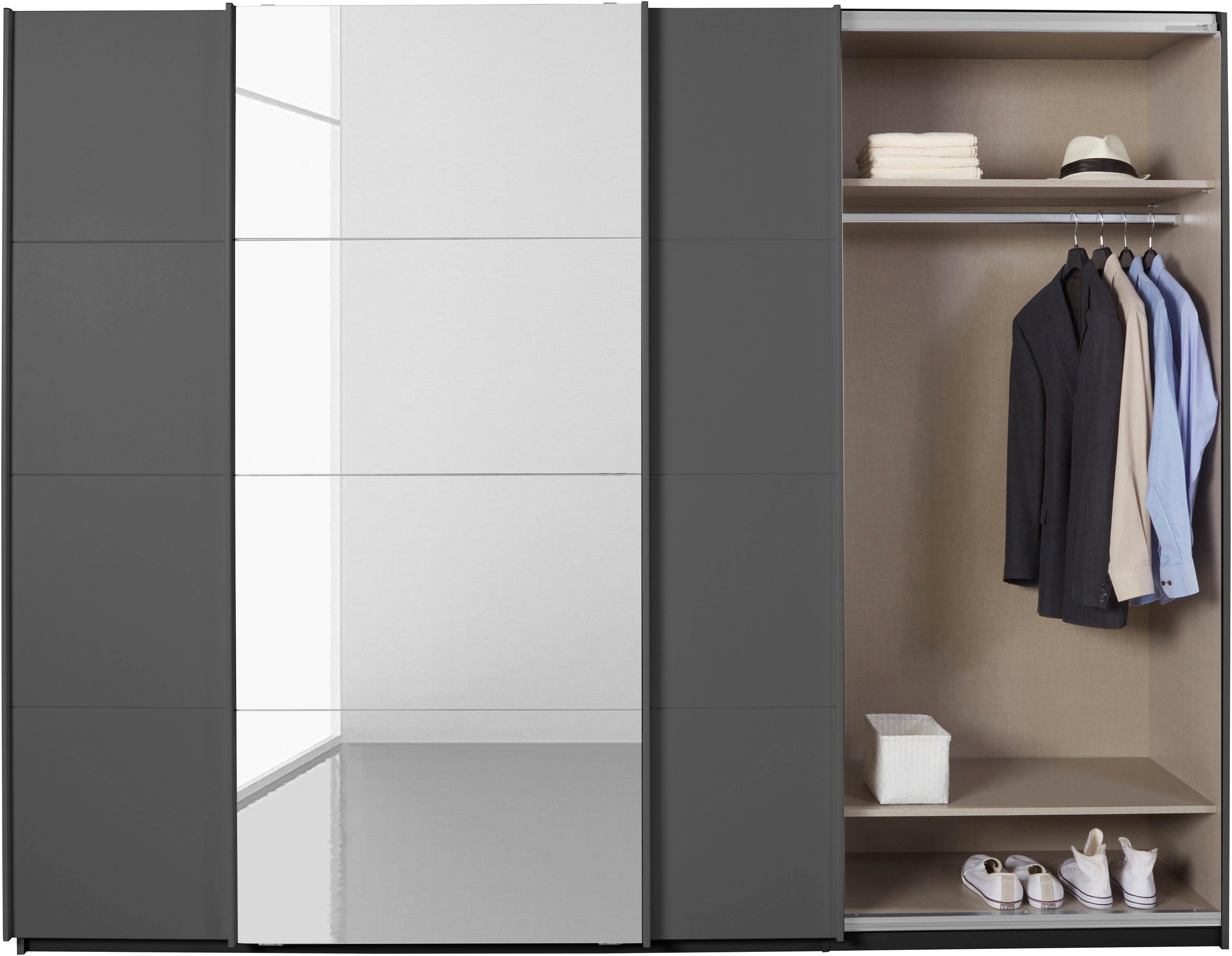 rauch Schwebetürenschrank »Kleiderschrank Schrank Garderobe Wäscheschrank BESTSELLER KEPAN«, inkl. Schubladen-Einsatz und extra Einlegeböden MADE IN GERMANY