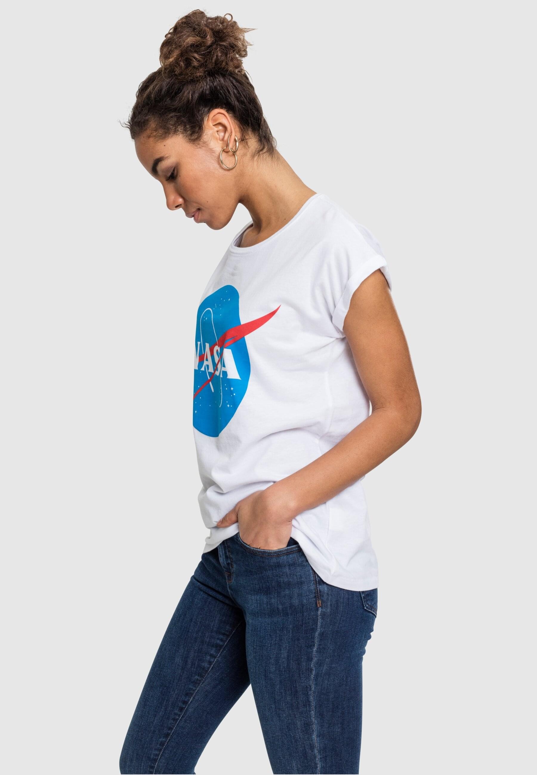MisterTee T-Shirt »MisterTee Damen Ladies NASA Insignia Tee«, (1 tlg.)