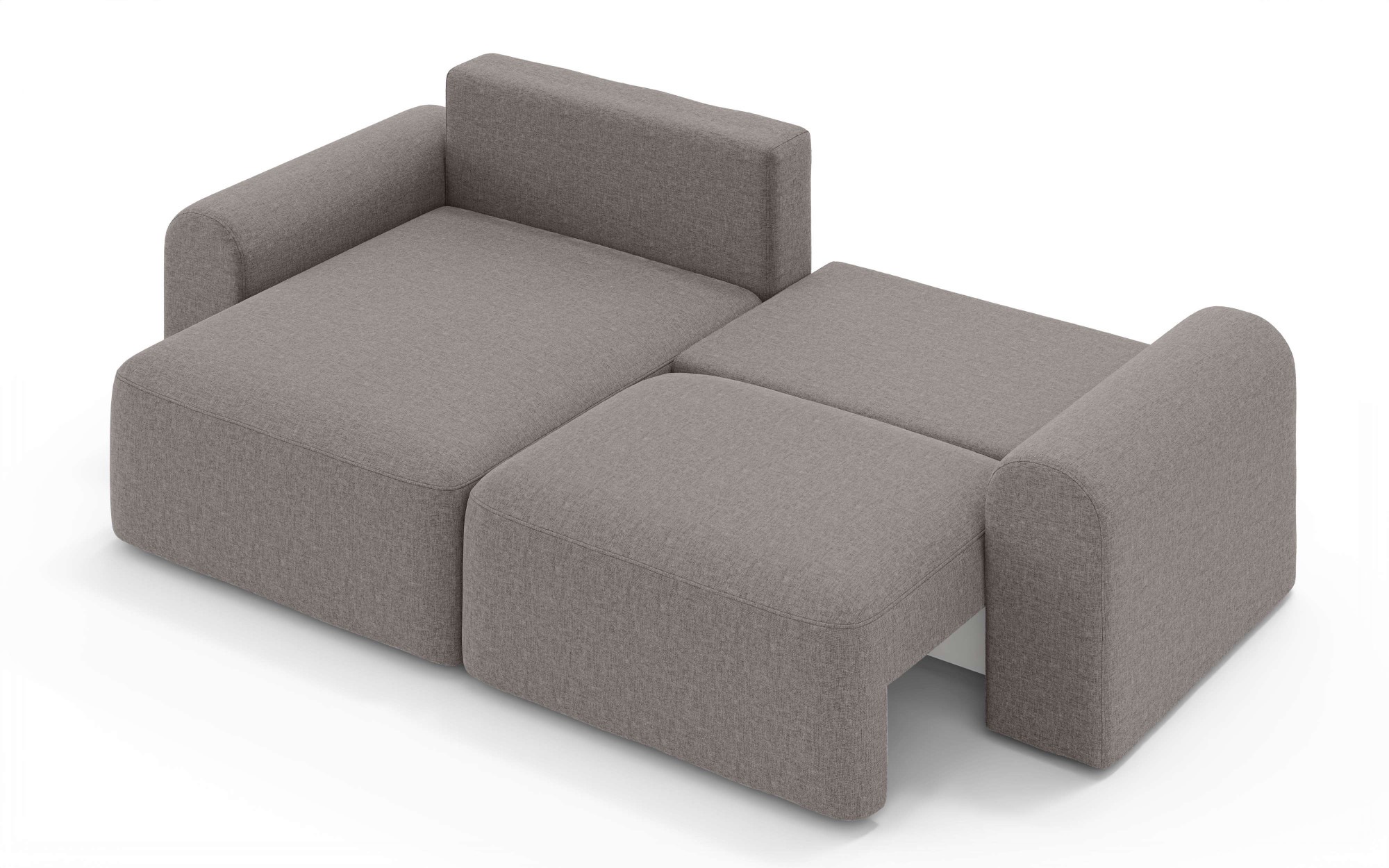OTTO home Ecksofa »LEOO universell Schlafsofa mit Bettkasten, Maße B/T/H: 272/152/84,5 cm«, L-Form mit Recamiere rechts oder links montierbar, hoher Sitzkomfort