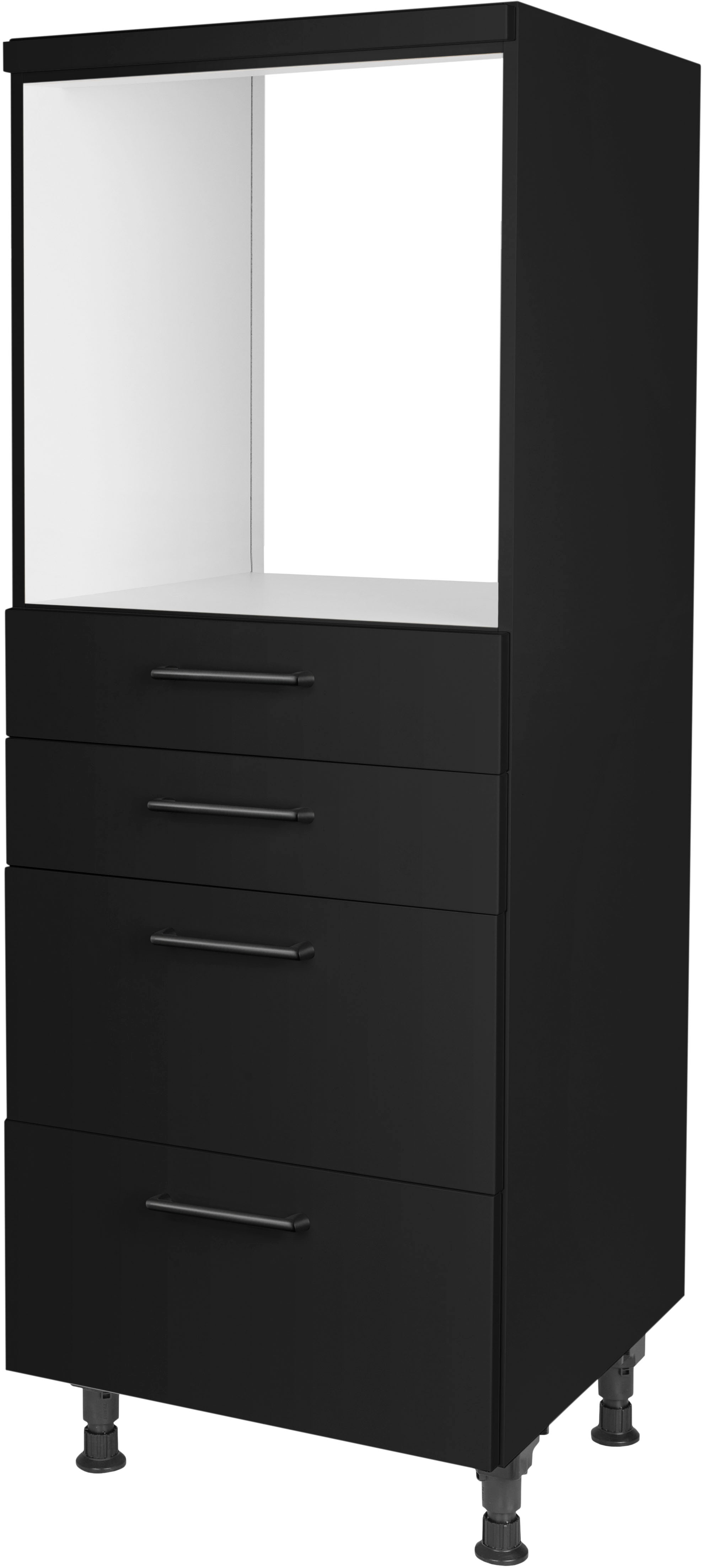 nobilia Herdumbauschrank ""MIAMI", mit Schubkästen und Auszügen," vormontiert, Breite/Höhe: 60/167,8 cm