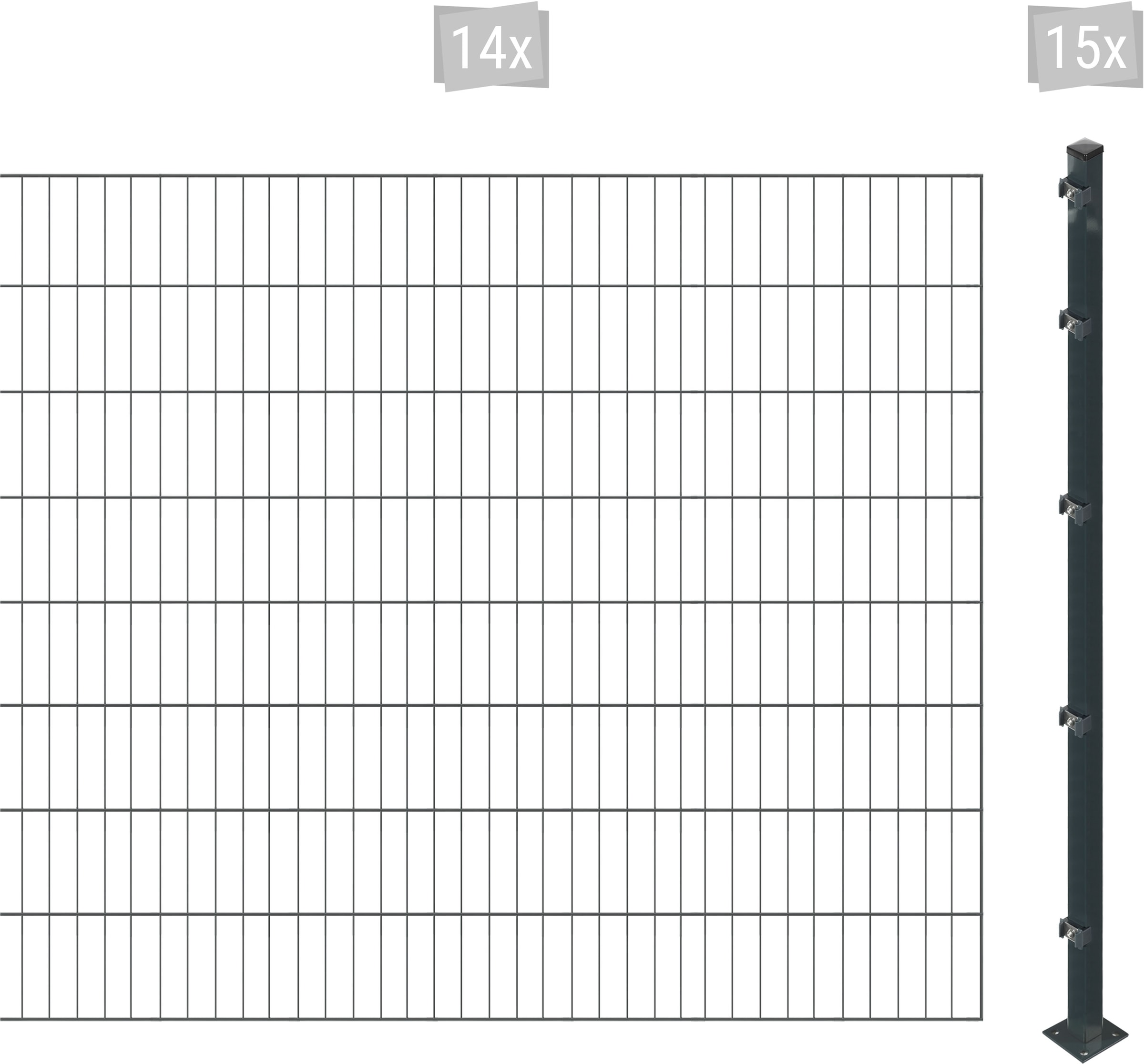 Arvotec Einstabmattenzaun "ESSENTIAL 160 zum Einbetonieren", Zaunhöhe 160 cm, Zaunlänge 2 - 60 m