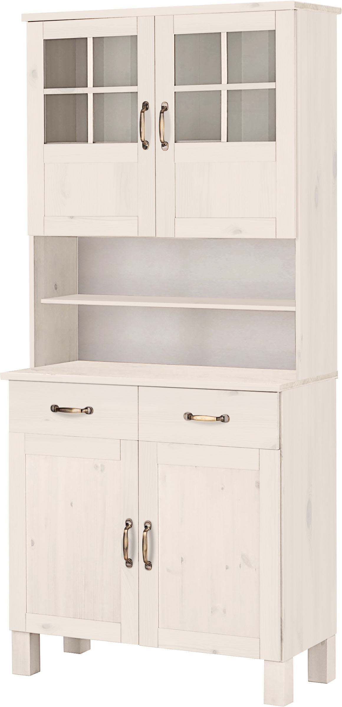 Home affaire Küchenbuffet "Alby" Breite 85 cm, 2 Glastüren