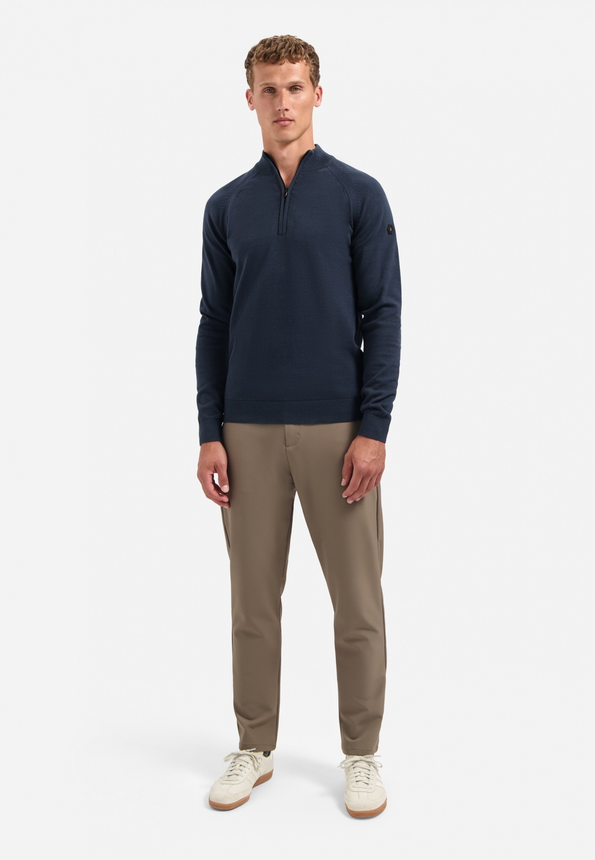 Thumbnail - NO EXCESS Stehkragenpullover "No Excess Half-Zip-Pullover Pullover Half Zip High Collar Solid"